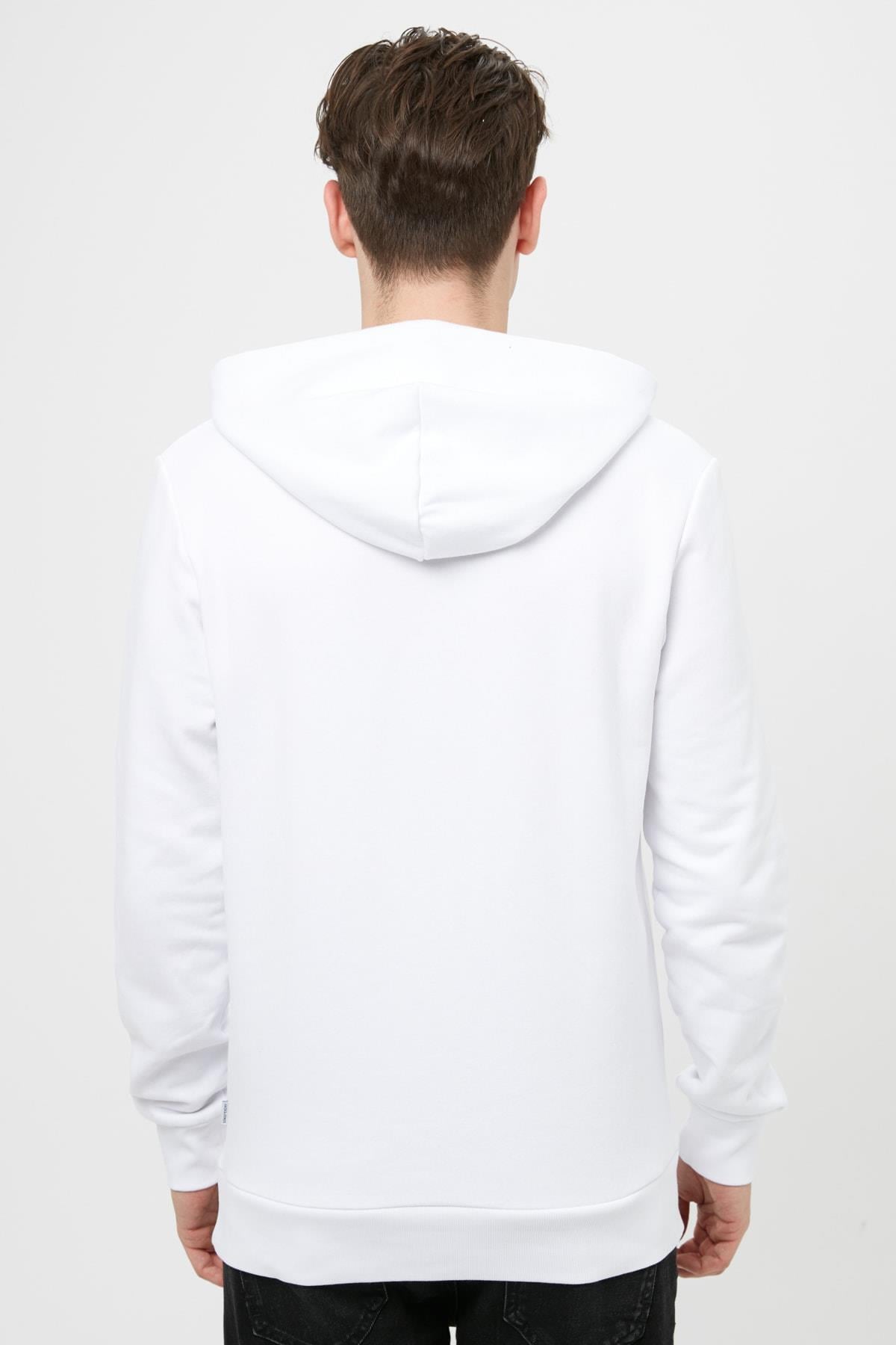 Jack & Jones Erkek Sweatshirt - Corp Logo Sweat Hood 12137054 - Jack & Jones - 12137054