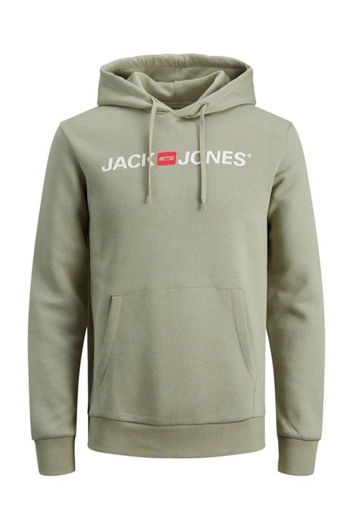 Jack & Jones Erkek Sweatshirt - Corp Logo Sweat Hood 12137054 - Jack & Jones - 12137054