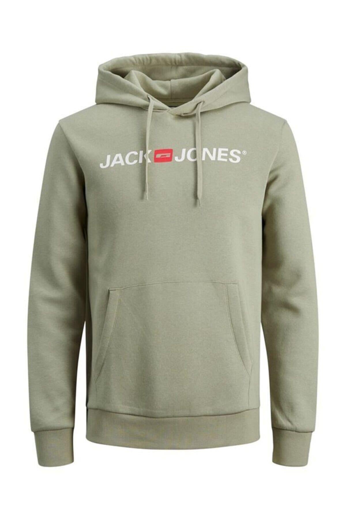 Jack & Jones Erkek Sweatshirt - Corp Logo Sweat Hood 12137054 - Jack & Jones - 12137054