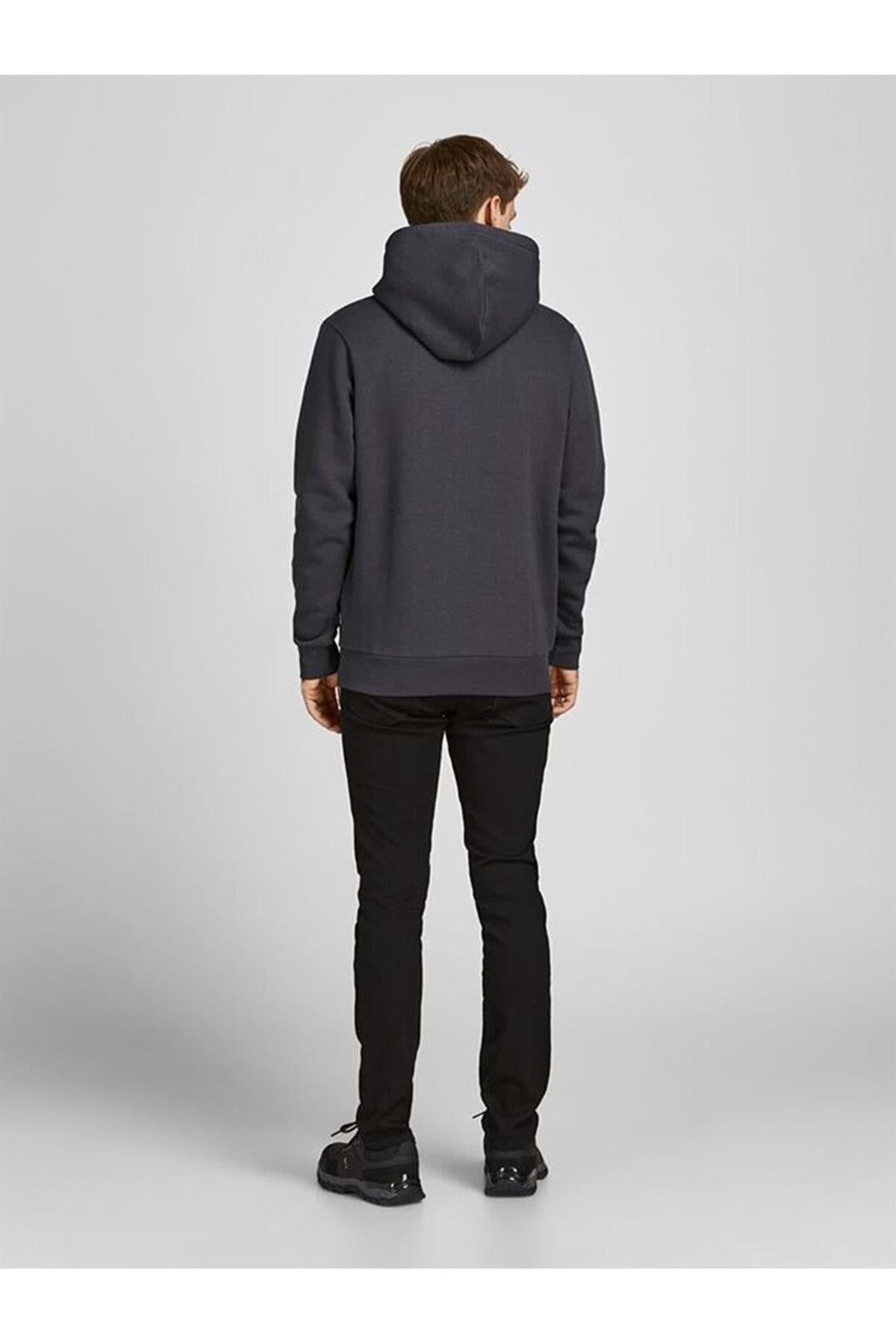 Jack & Jones Erkek Sweatshirt - Corp Logo Sweat Hood 12137054 - Jack & Jones - 12137054