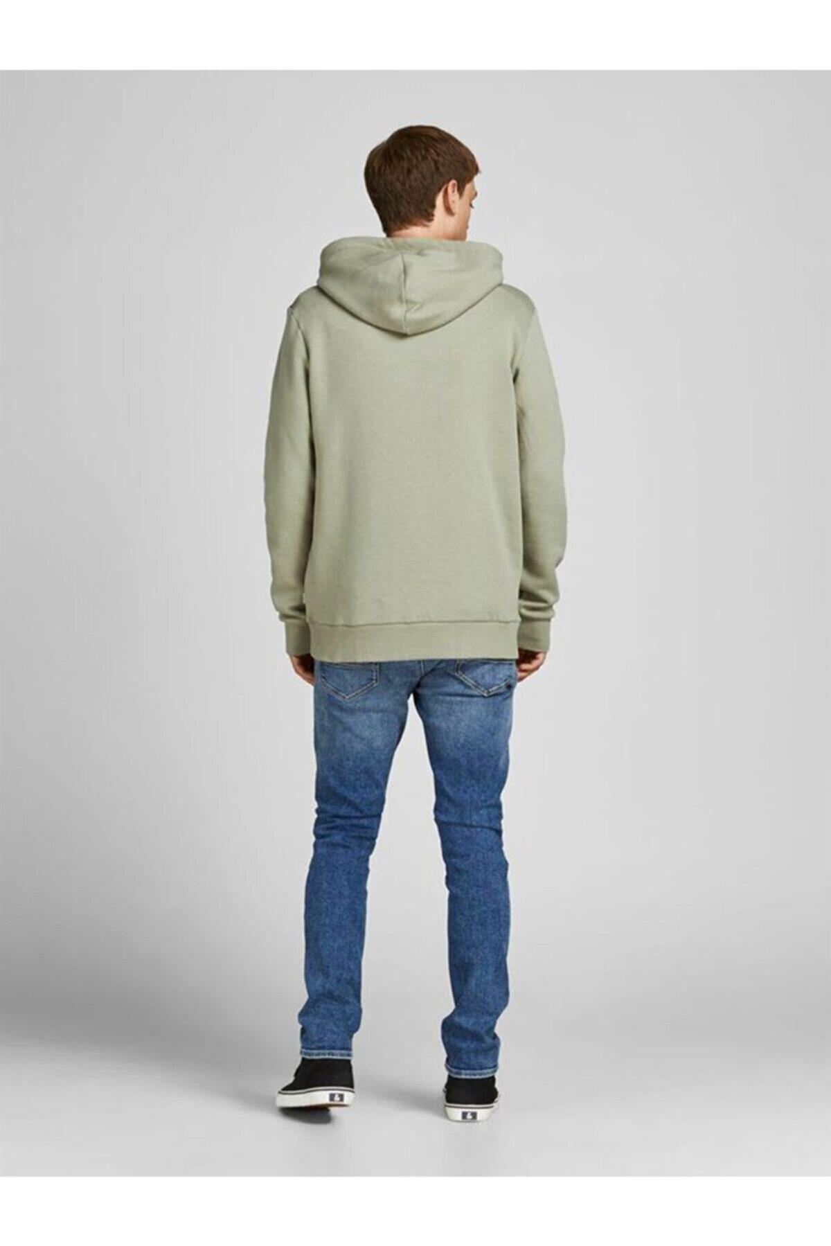 Jack & Jones Erkek Sweatshirt - Corp Logo Sweat Hood 12137054 - Jack & Jones - 12137054