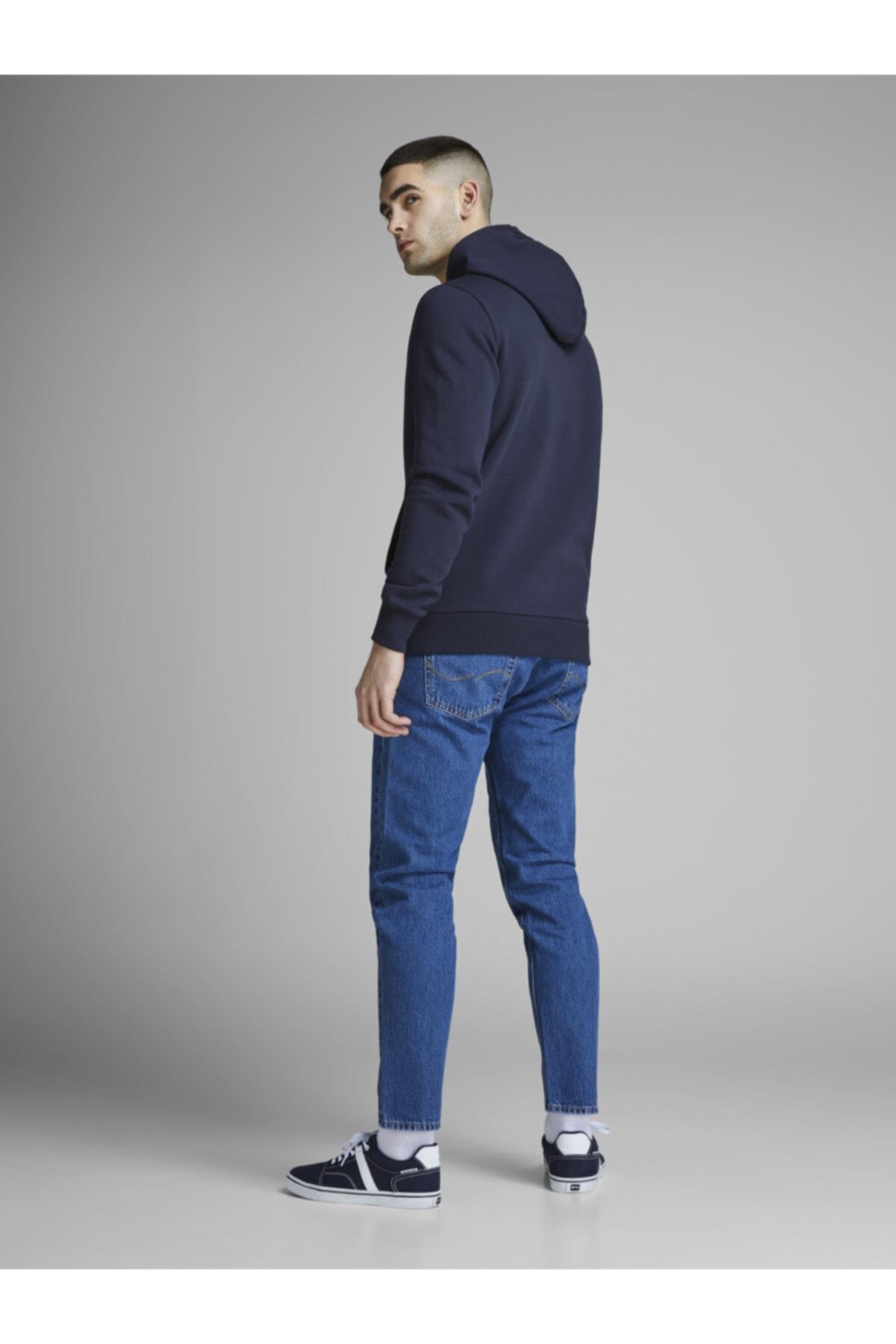Jack & Jones Erkek Sweatshirt - Corp Logo Sweat Hood 12137054 - Jack & Jones - 12137054