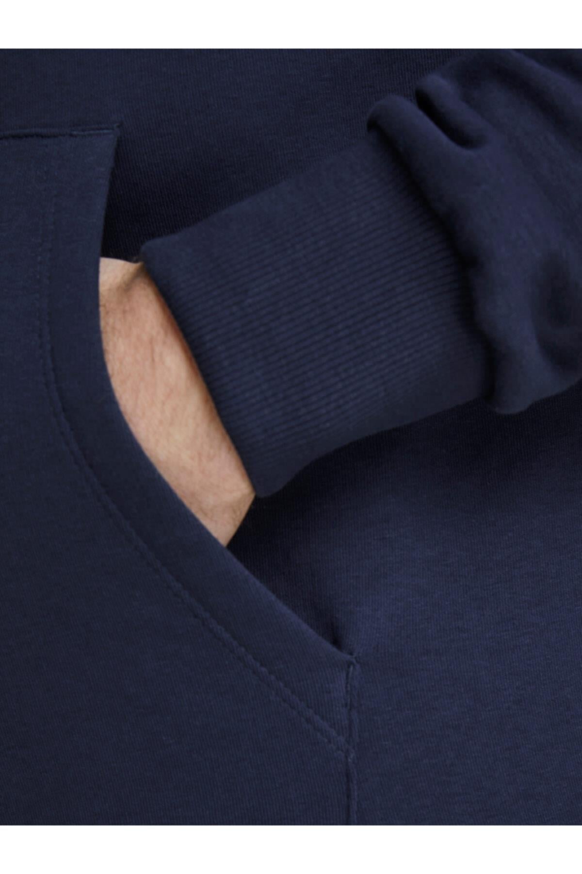 Jack & Jones Erkek Sweatshirt - Corp Logo Sweat Hood 12137054 - Jack & Jones - 12137054