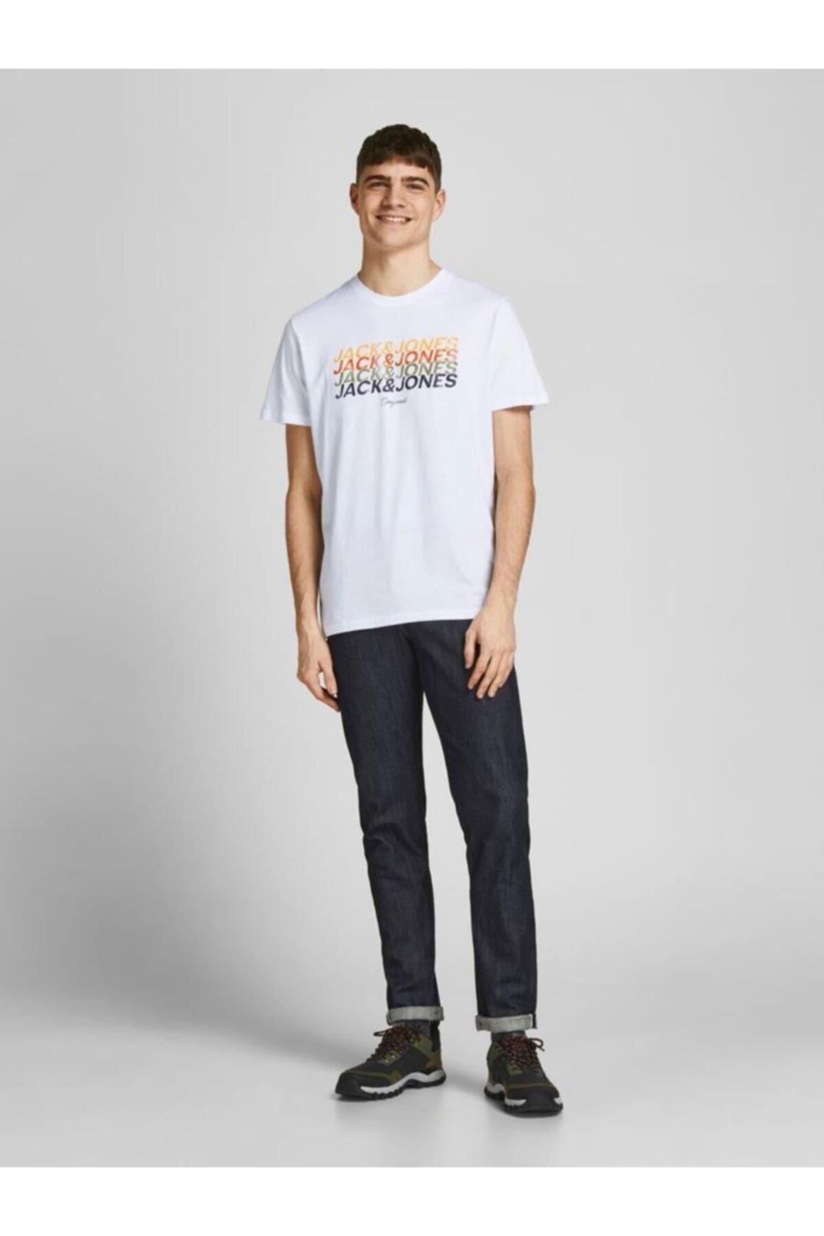 Jack & Jones Erkek T-shirt Crew Neck - 12205503 - Jack & Jones - 12205503