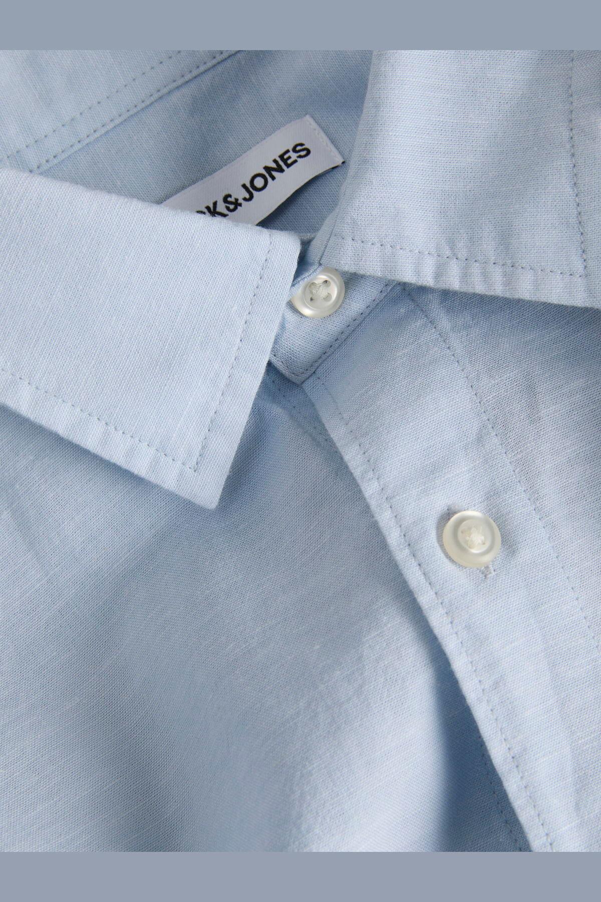 Jack & Jones Erkek Uzun Kollu Açık Mavi Gömlek - 12288595 - Jack & Jones - 12288595-2