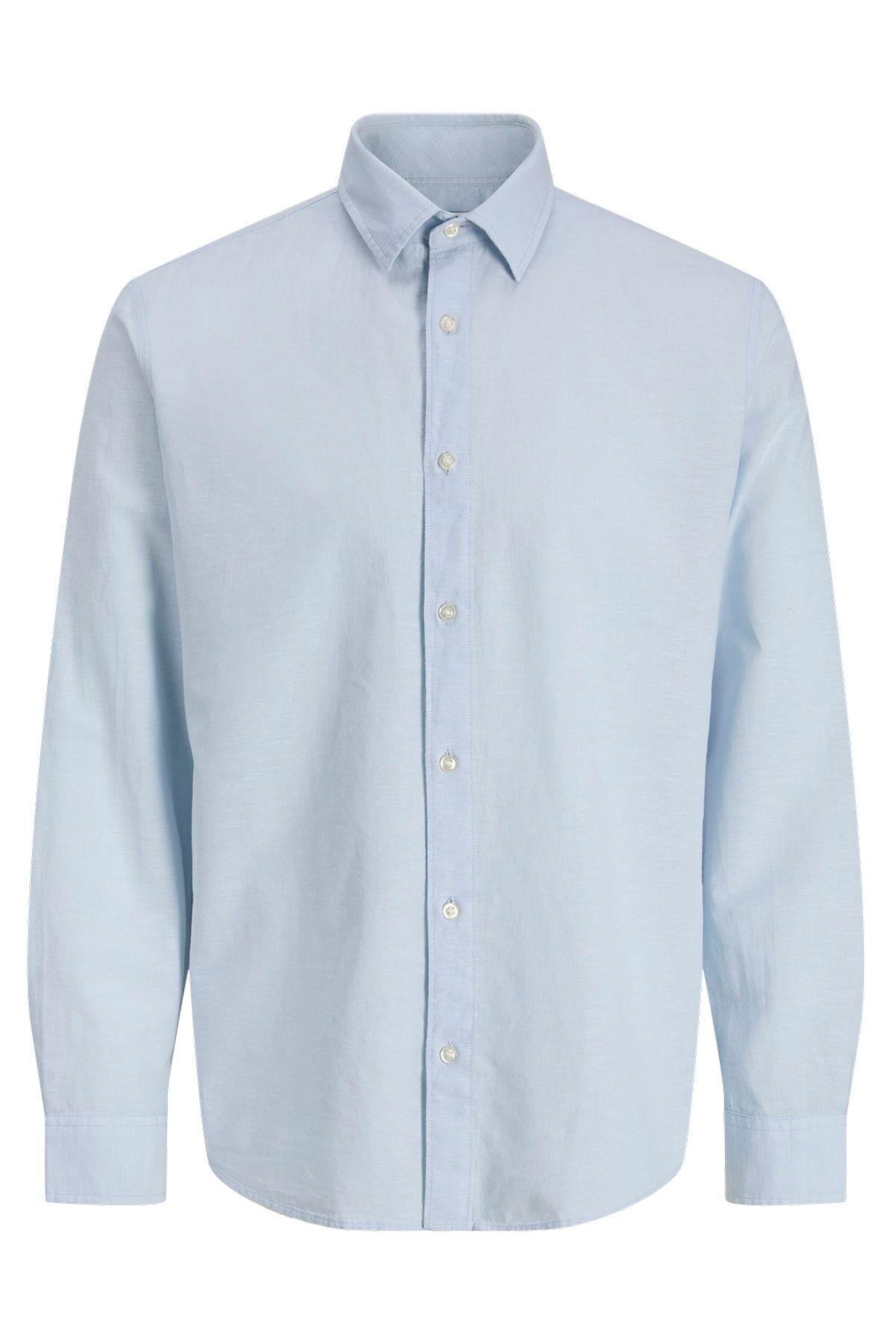 Jack & Jones Erkek Uzun Kollu Açık Mavi Gömlek - 12288595 - Jack & Jones - 12288595-2