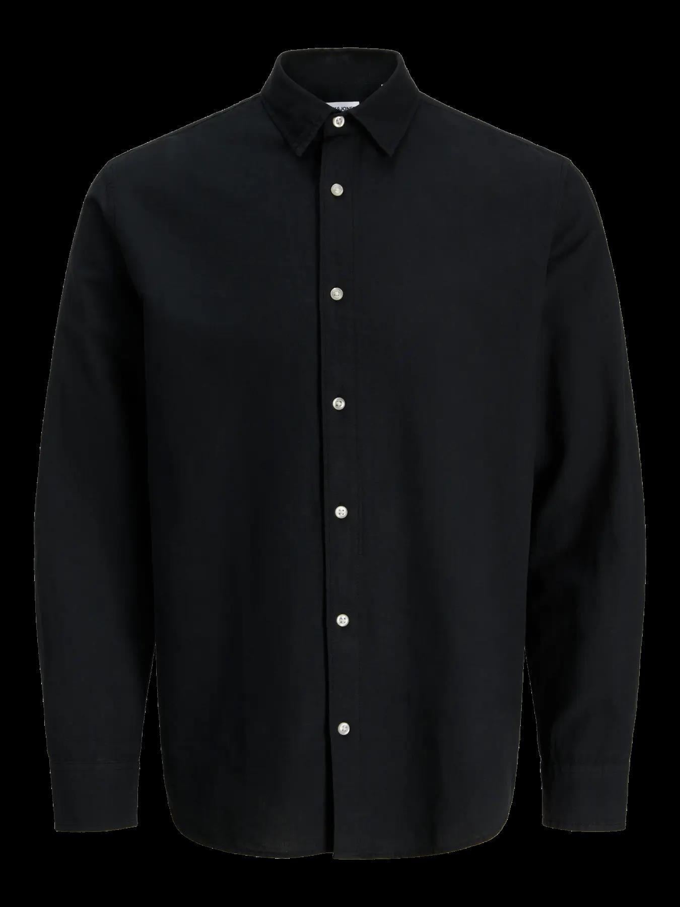Jack & Jones Erkek Uzun Kollu Siyah Gömlek - 12288595 - Jack & Jones - 12288595-1