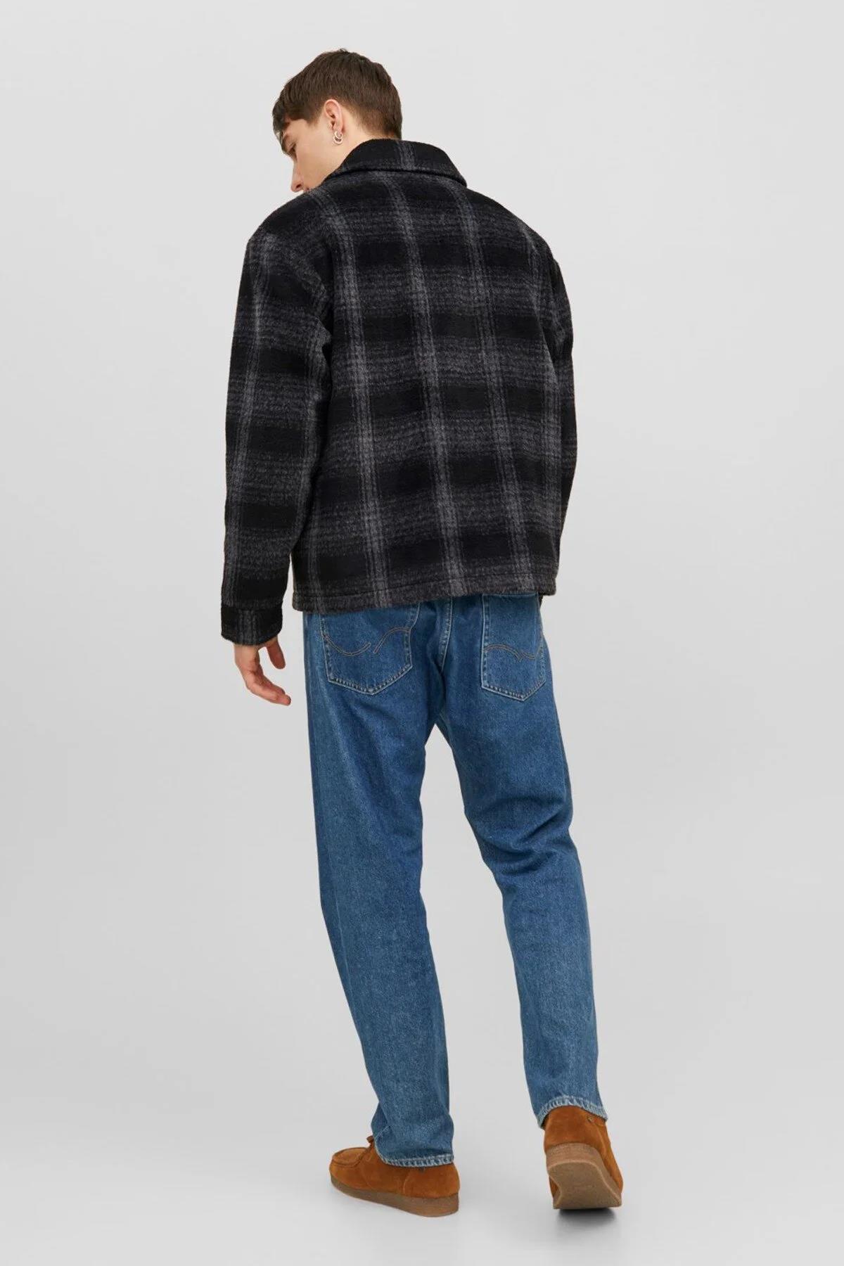 Jack & Jones Erkek Yakalı Jorcole Jacket Ekose Mont Ceket - 12238915 - Jack & Jones - 12238915