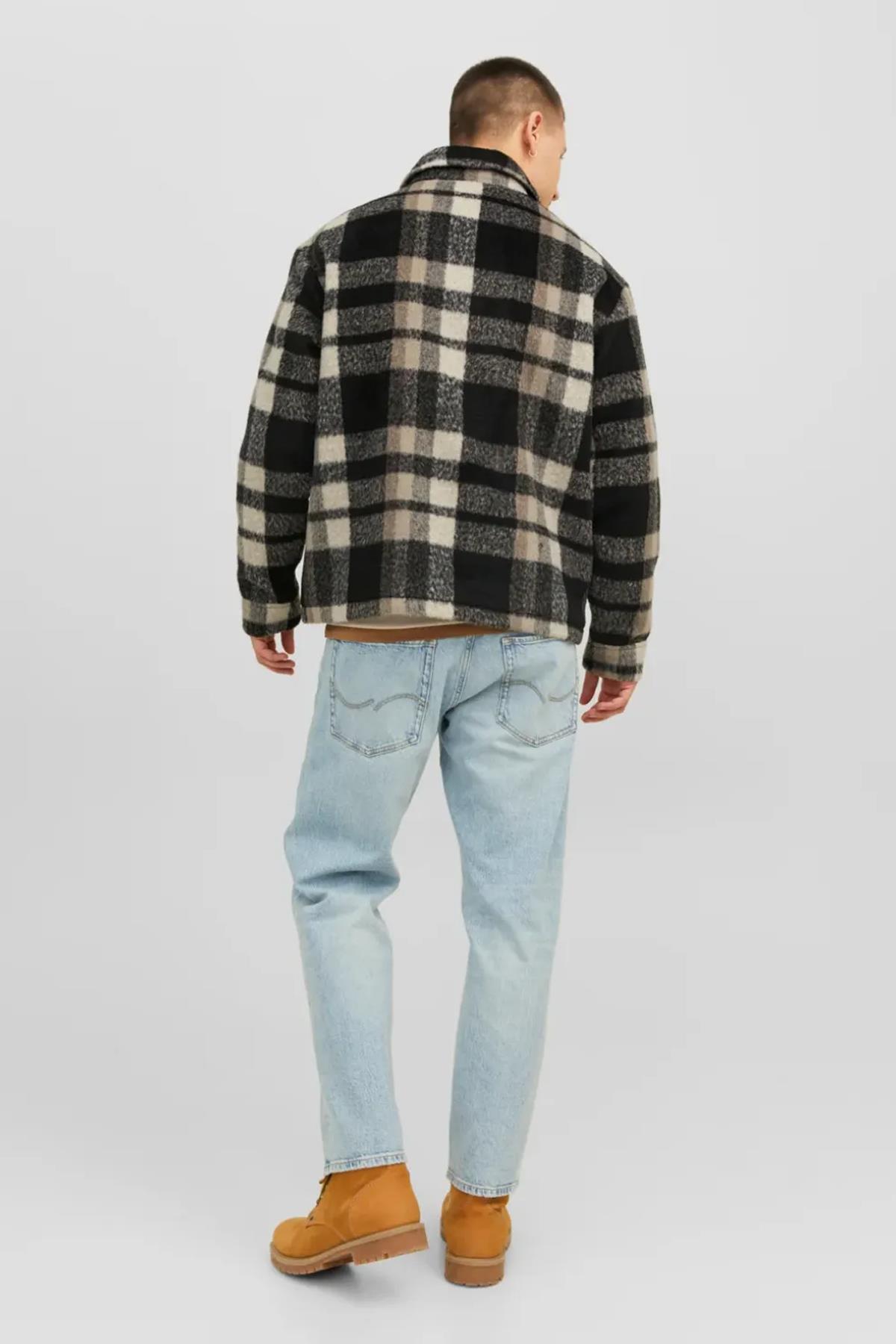 Jack & Jones Erkek Yakalı Jorcole Jacket Ekose Mont Ceket - 12238915 - Jack & Jones - 12238915