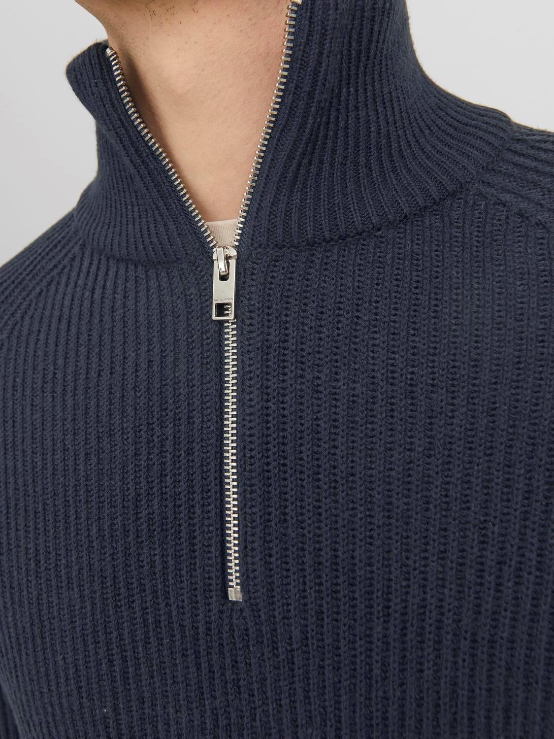 Jack & Jones Erkek Yarım Fermuarlı Boğazlı Kazak - 12236308 - Jack & Jones - 5003051926