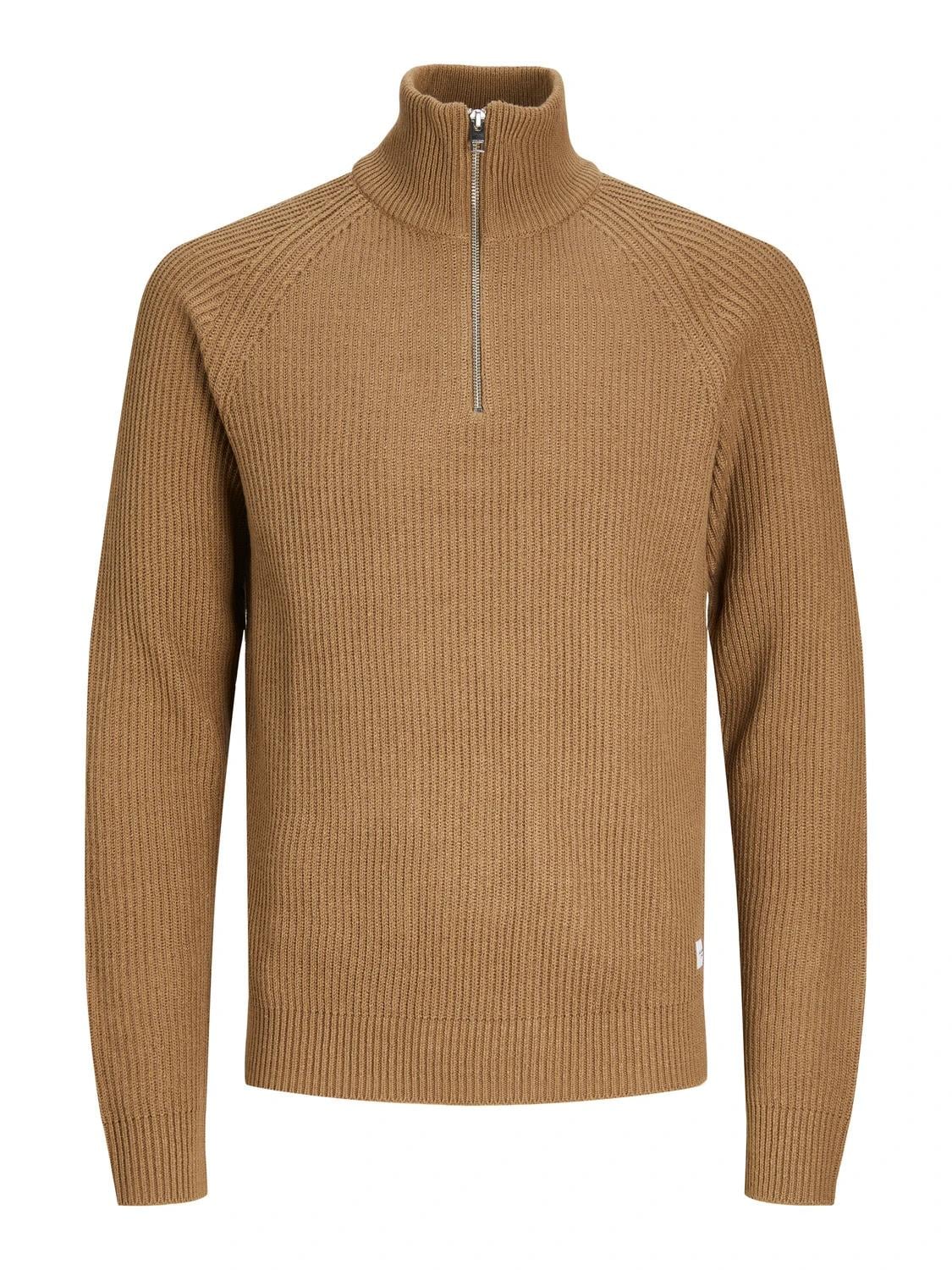 Jack & Jones Erkek Yarım Fermuarlı Boğazlı Kazak - 12236308 - Jack & Jones - 5003051926