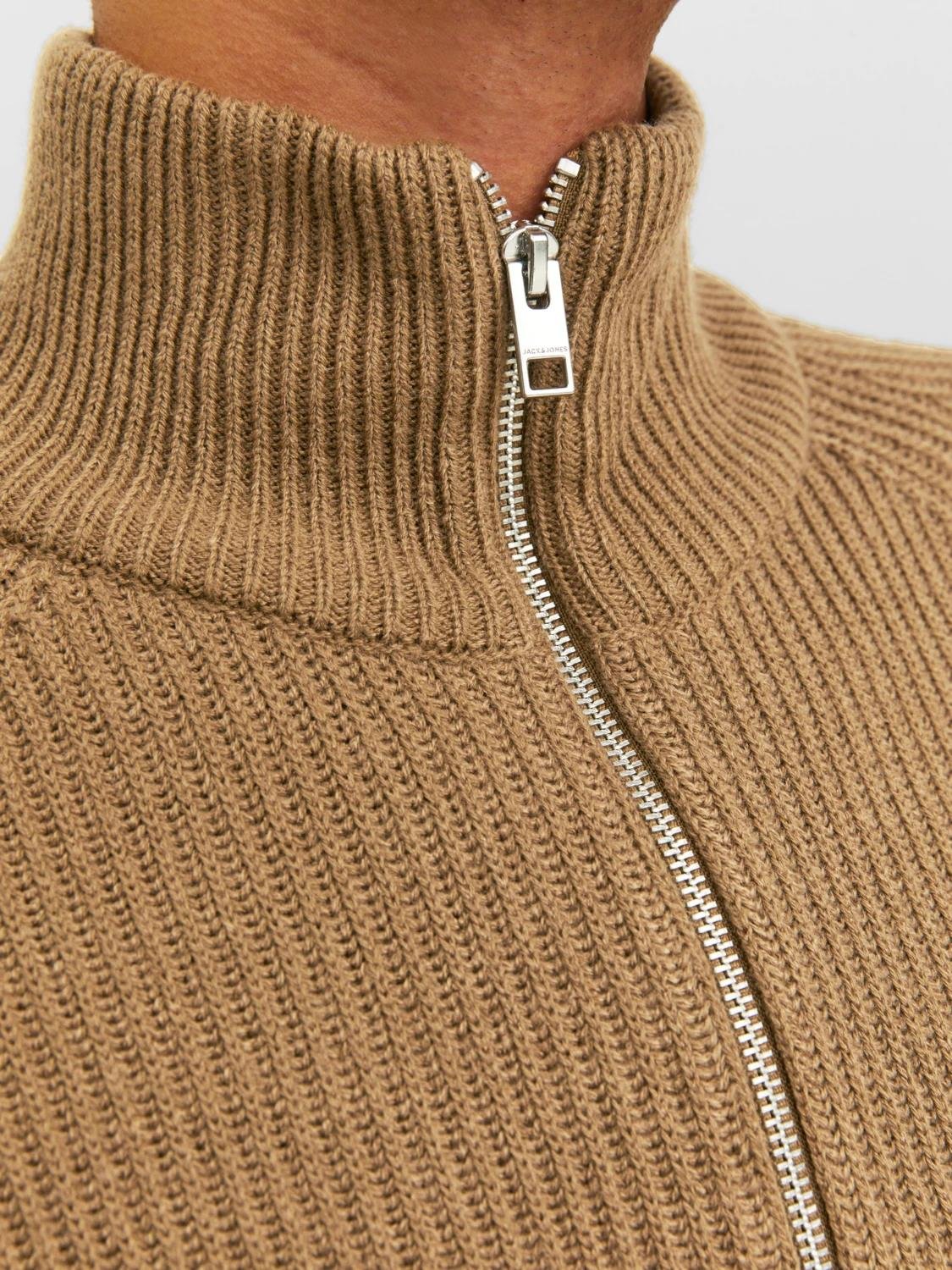 Jack & Jones Erkek Yarım Fermuarlı Boğazlı Kazak - 12236308 - Jack & Jones - 5003051926