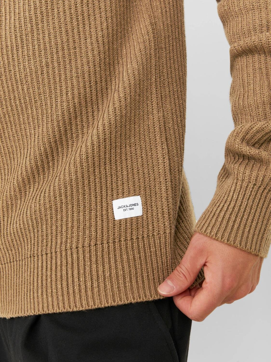 Jack & Jones Erkek Yarım Fermuarlı Boğazlı Kazak - 12236308 - Jack & Jones - 5003051926