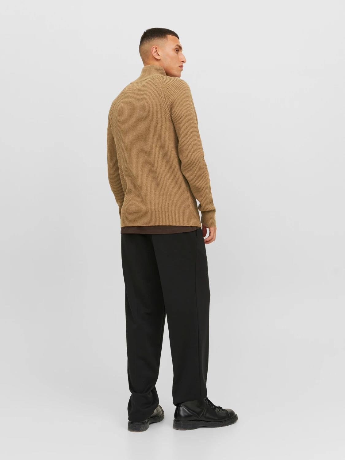 Jack & Jones Erkek Yarım Fermuarlı Boğazlı Kazak - 12236308 - Jack & Jones - 5003051926
