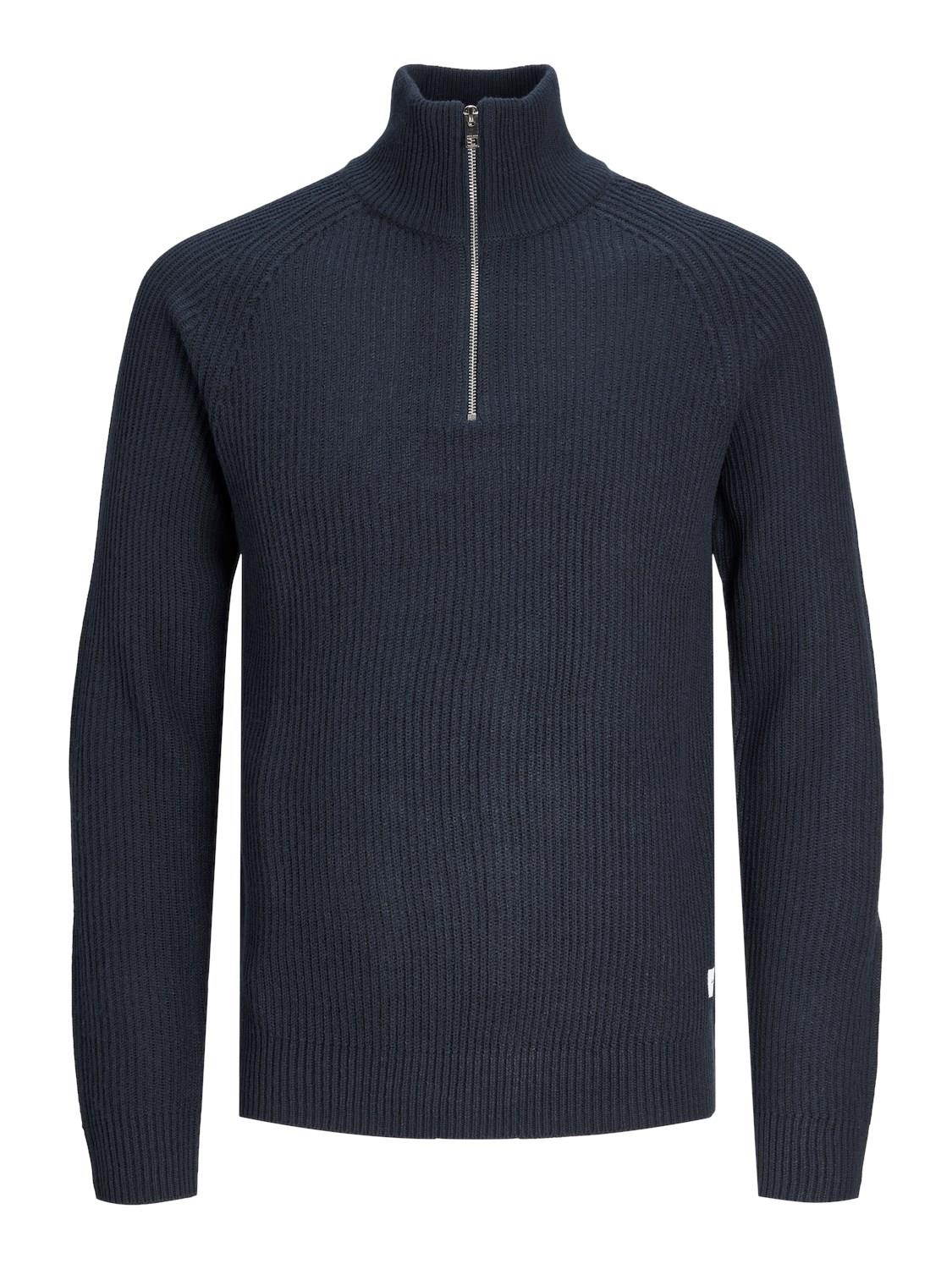 Jack & Jones Erkek Yarım Fermuarlı Boğazlı Kazak - 12236308 - Jack & Jones - 5003051926