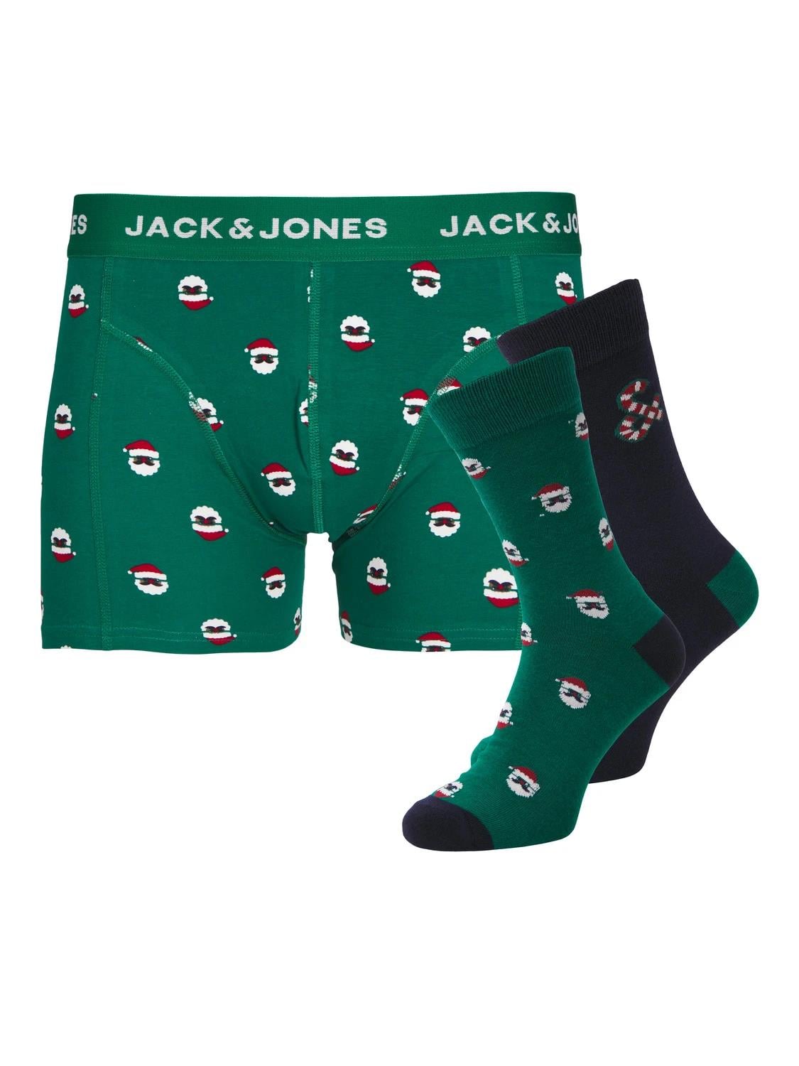 Jack & Jones Erkek Yılbaşı Çorap Boxer Seti - 12246131 - Jack & Jones - 12246131