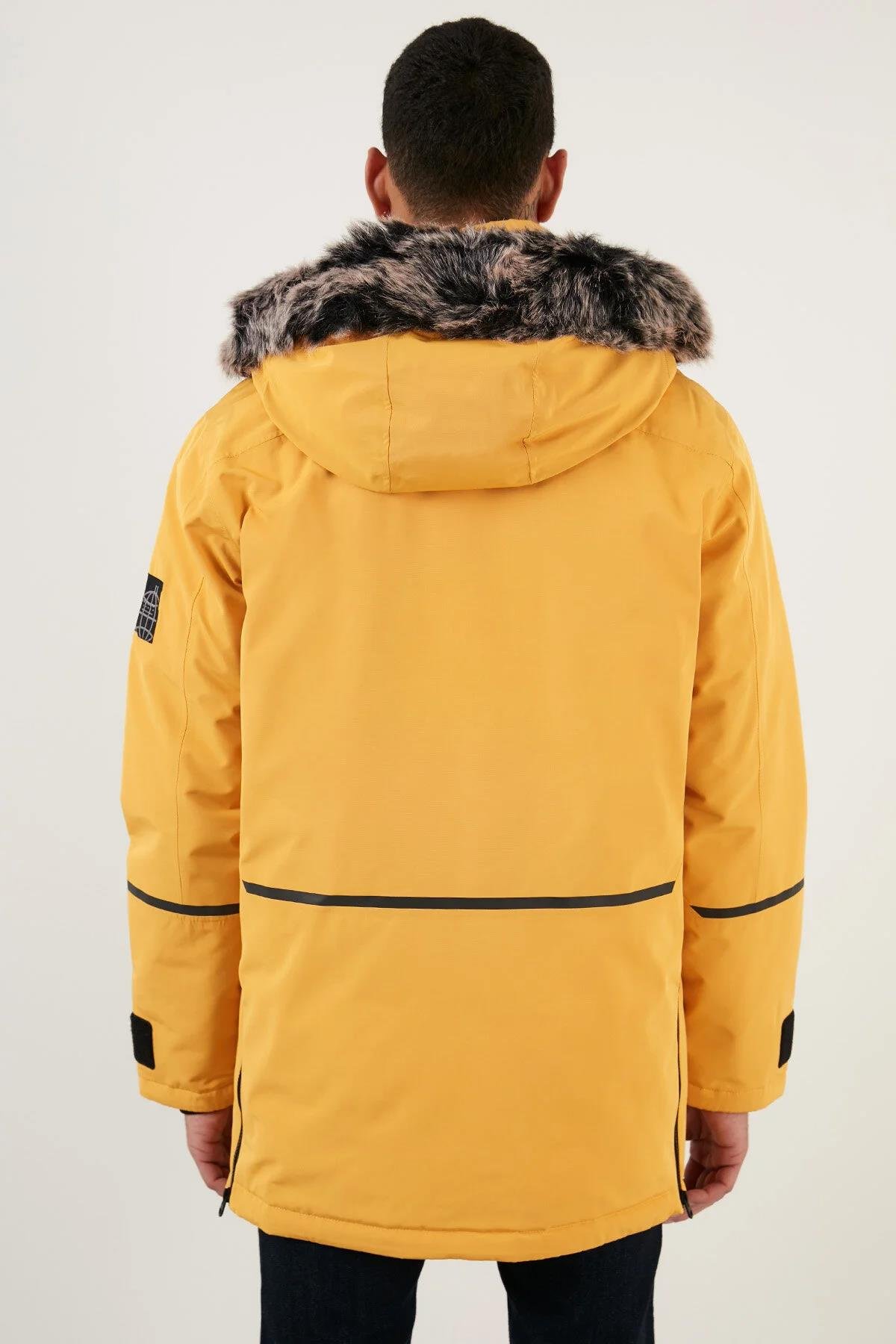 Jack & Jones Exped Parka Fonksiyonel Su Geçirmez Erkek Sarı Parka Mont 12215576-22 - Jack & Jones - 12215576