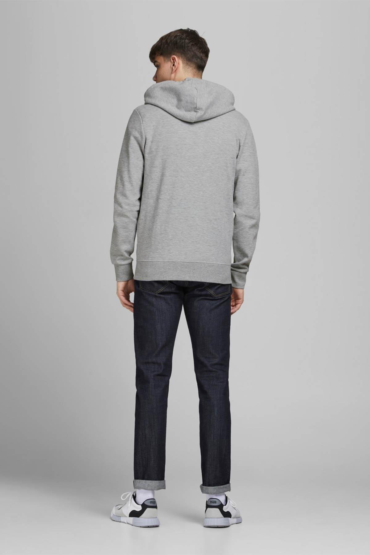 Jack & Jones Fermuarlı Erkek Kapüşonlu Sweatshirt - 12181901 - Jack & Jones - 12181901
