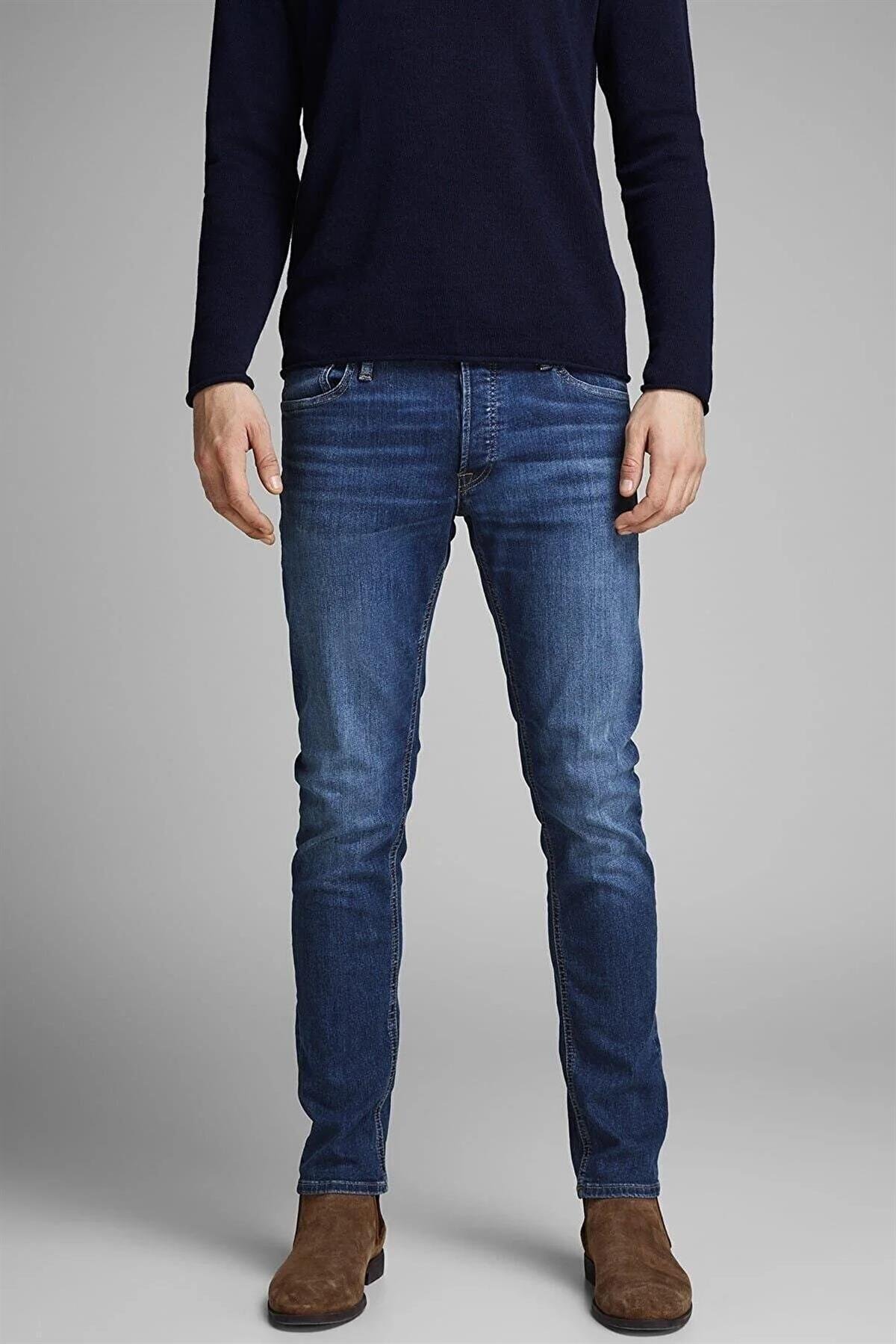 Jack & Jones Gleen Erkek Kot Pantolon Slim Jeans - 12152347  - Jack & Jones - 12152347