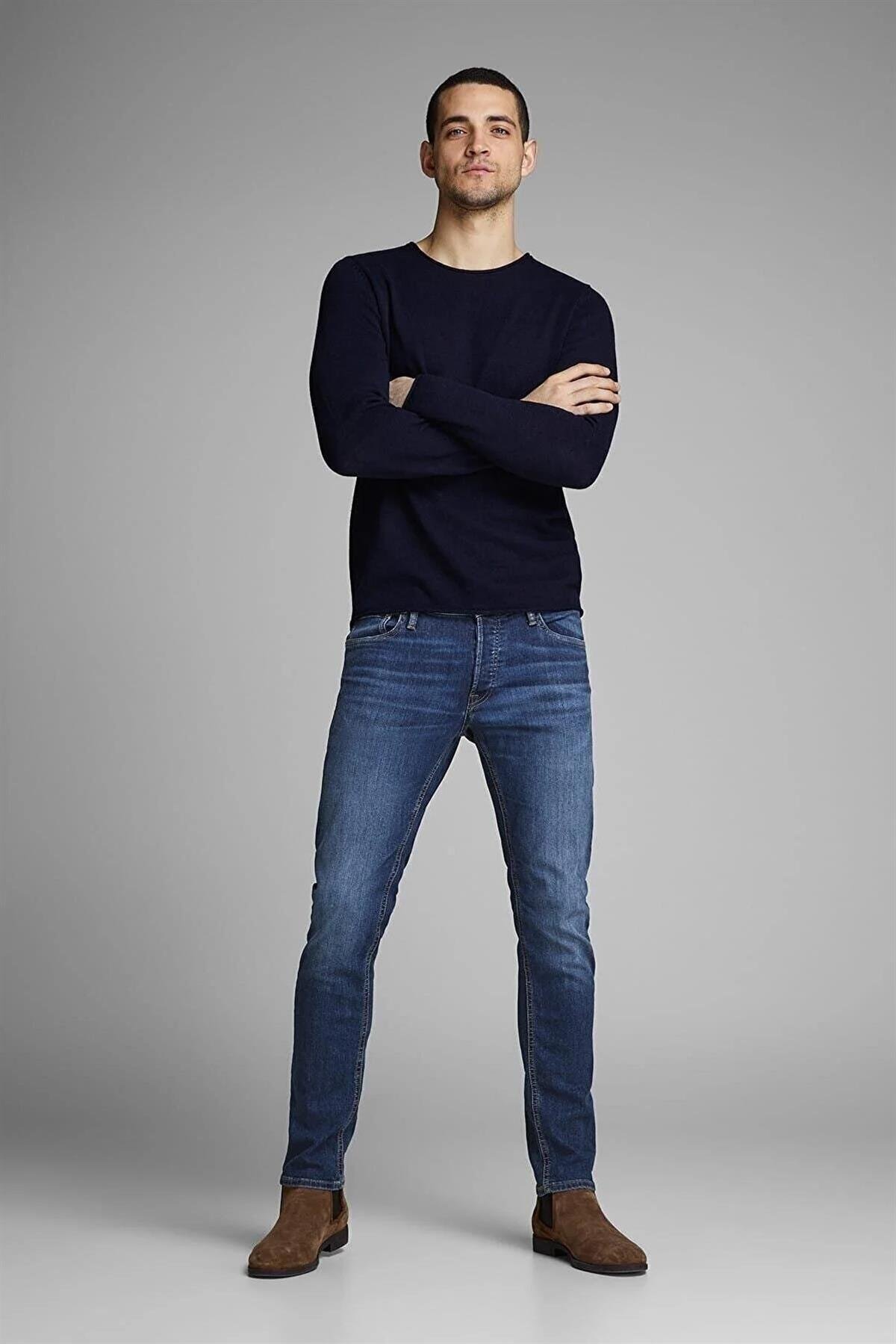 Jack & Jones Gleen Erkek Kot Pantolon Slim Jeans - 12152347  - Jack & Jones - 12152347