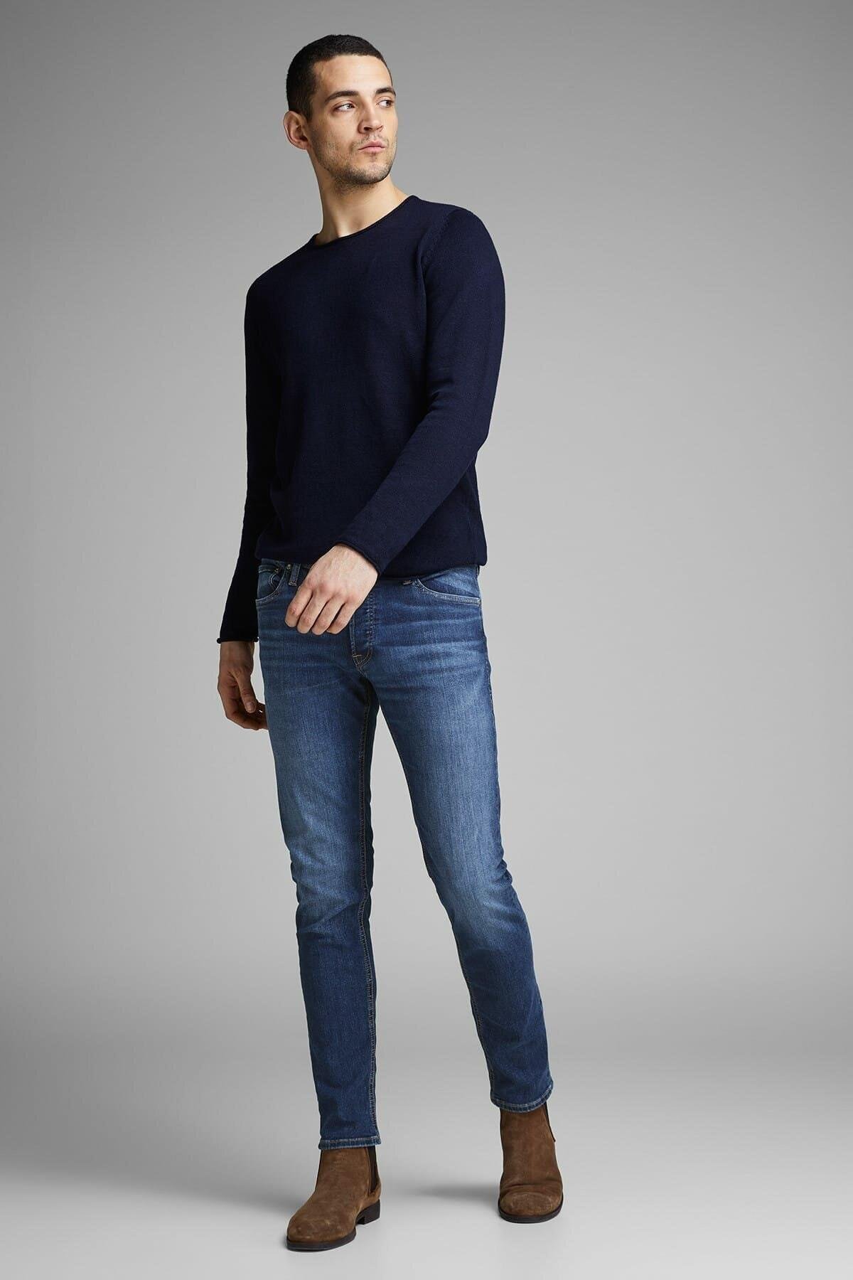 Jack & Jones Gleen Erkek Kot Pantolon Slim Jeans - 12152347  - Jack & Jones - 12152347