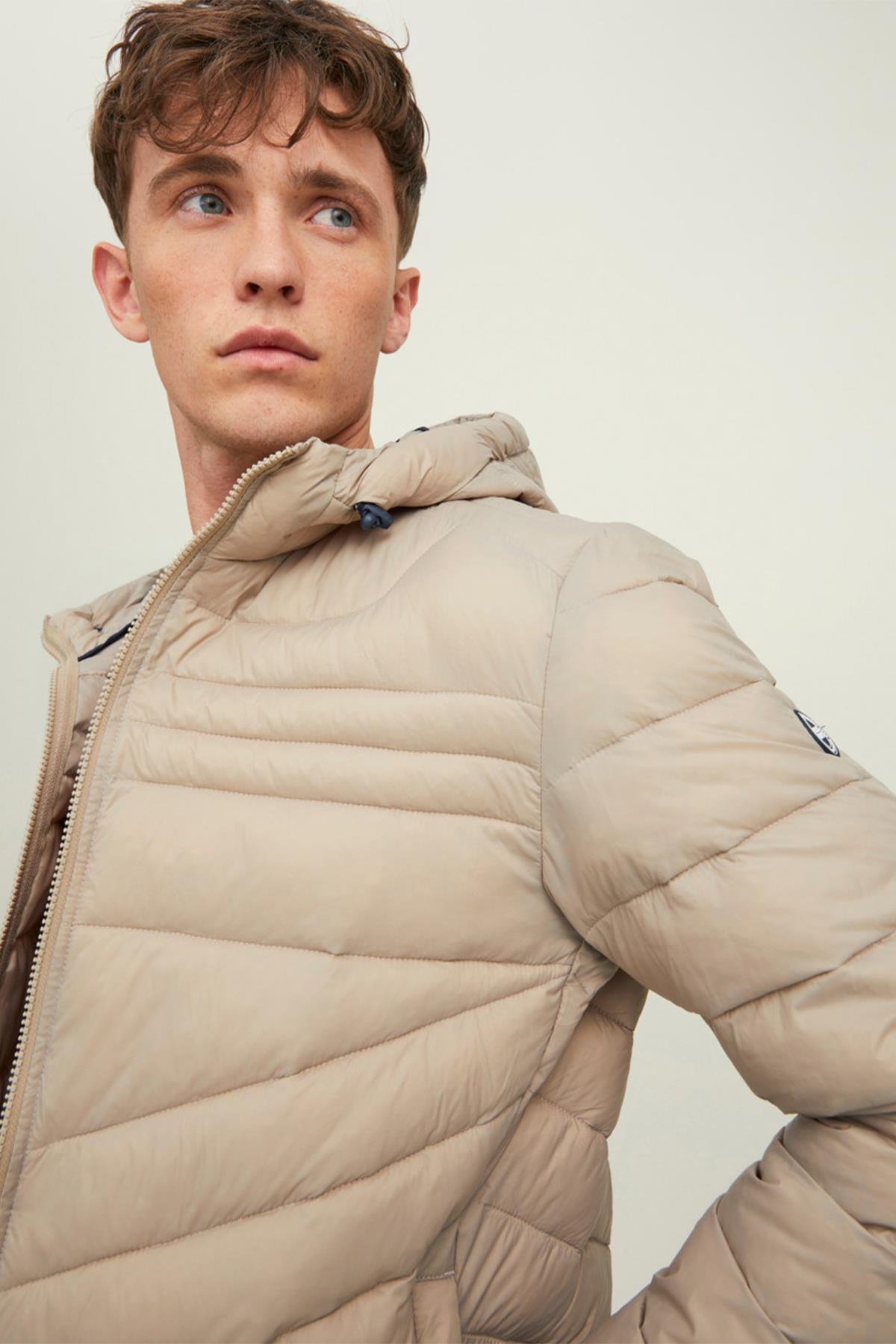 Jack & Jones Jjehero Puffer Krem Erkek Şişme Mont - 12211785 - Jack & Jones - TYC00536093233