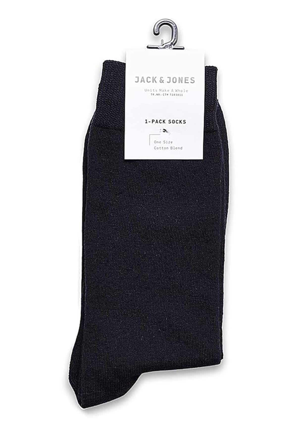 Jack & Jones Jjjens Lacivert Erkek Çorap - 12059471 - Jack & Jones - 4-12059471