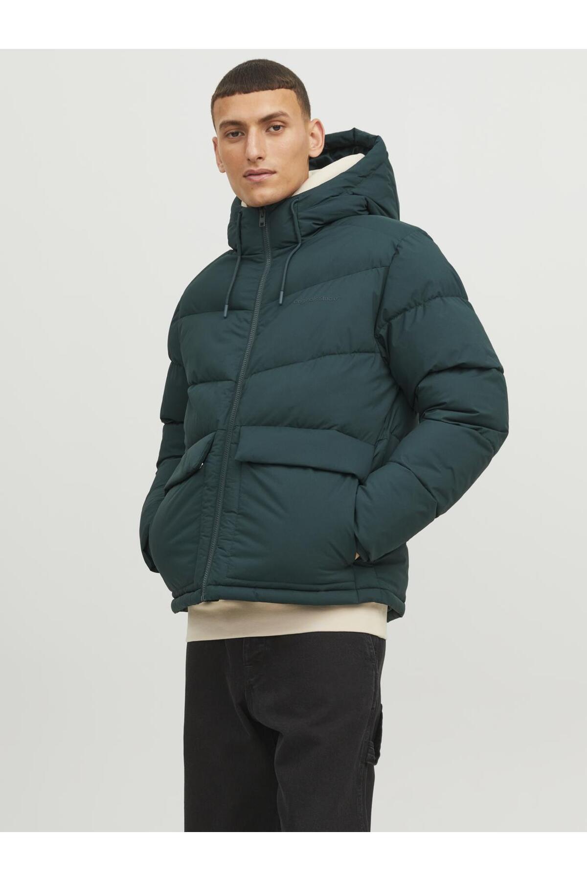 Jack & Jones Kapüşonlu Puffer Mont - 12238849 - Jack & Jones - 12238849