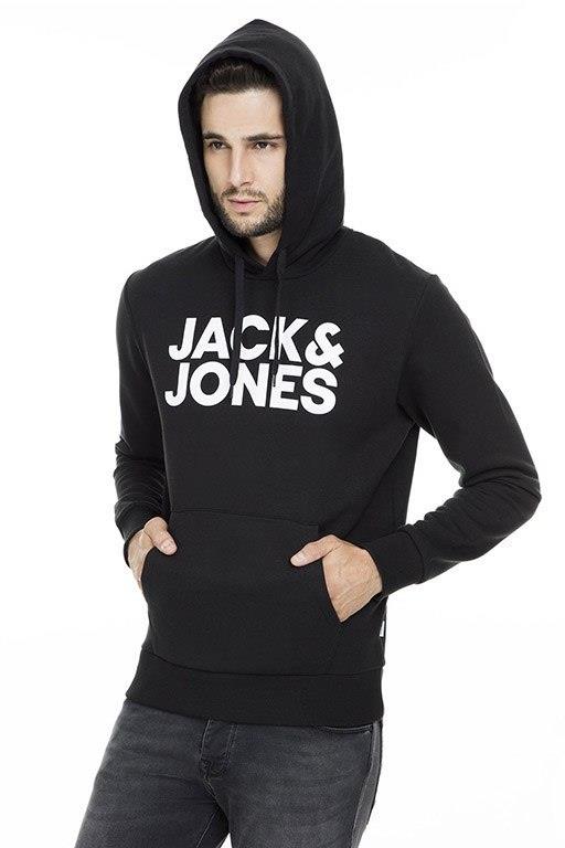 Jack & Jones Logolu Erkek Kapüşonlu Sweatshirt - 12152840 - Jack & Jones - 12152840