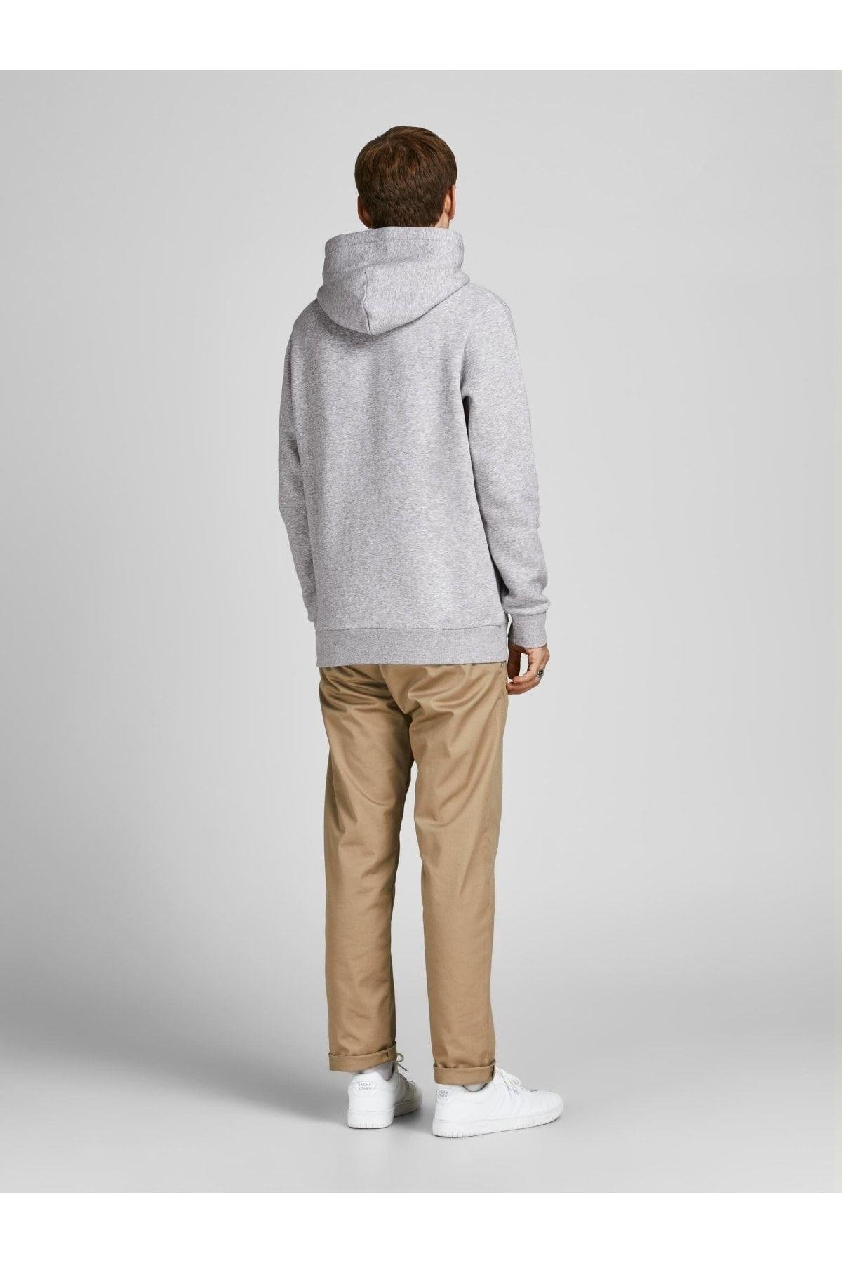 Jack & Jones Logolu Erkek Kapüşonlu Sweatshirt - 12152840 - Jack & Jones - 12152840