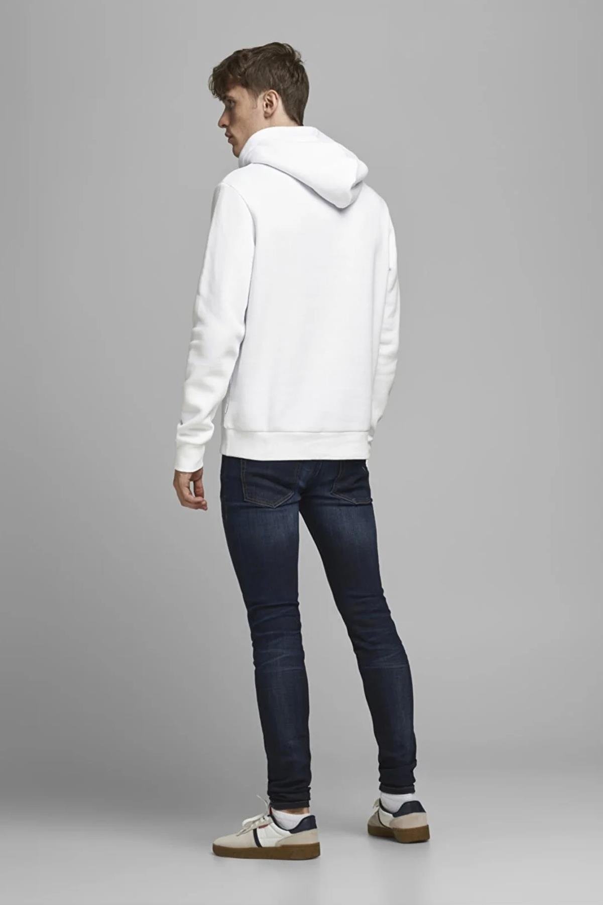 Jack & Jones Logolu Erkek Kapüşonlu Sweatshirt - 12152840 - Jack & Jones - 12152840