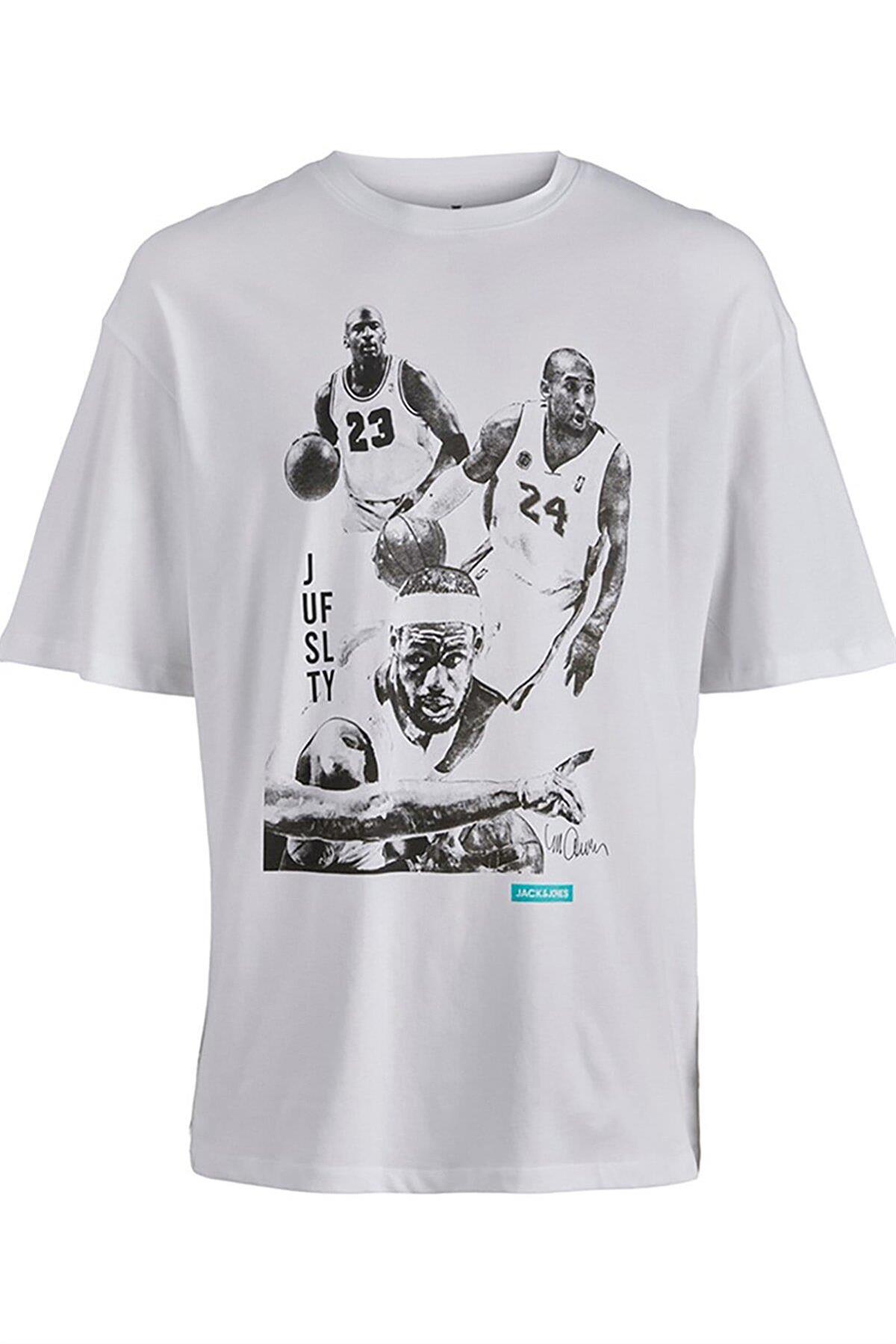 Jack & Jones NBA Basketbol Erkek T-shirt 12211029 - Jack & Jones - 12211029