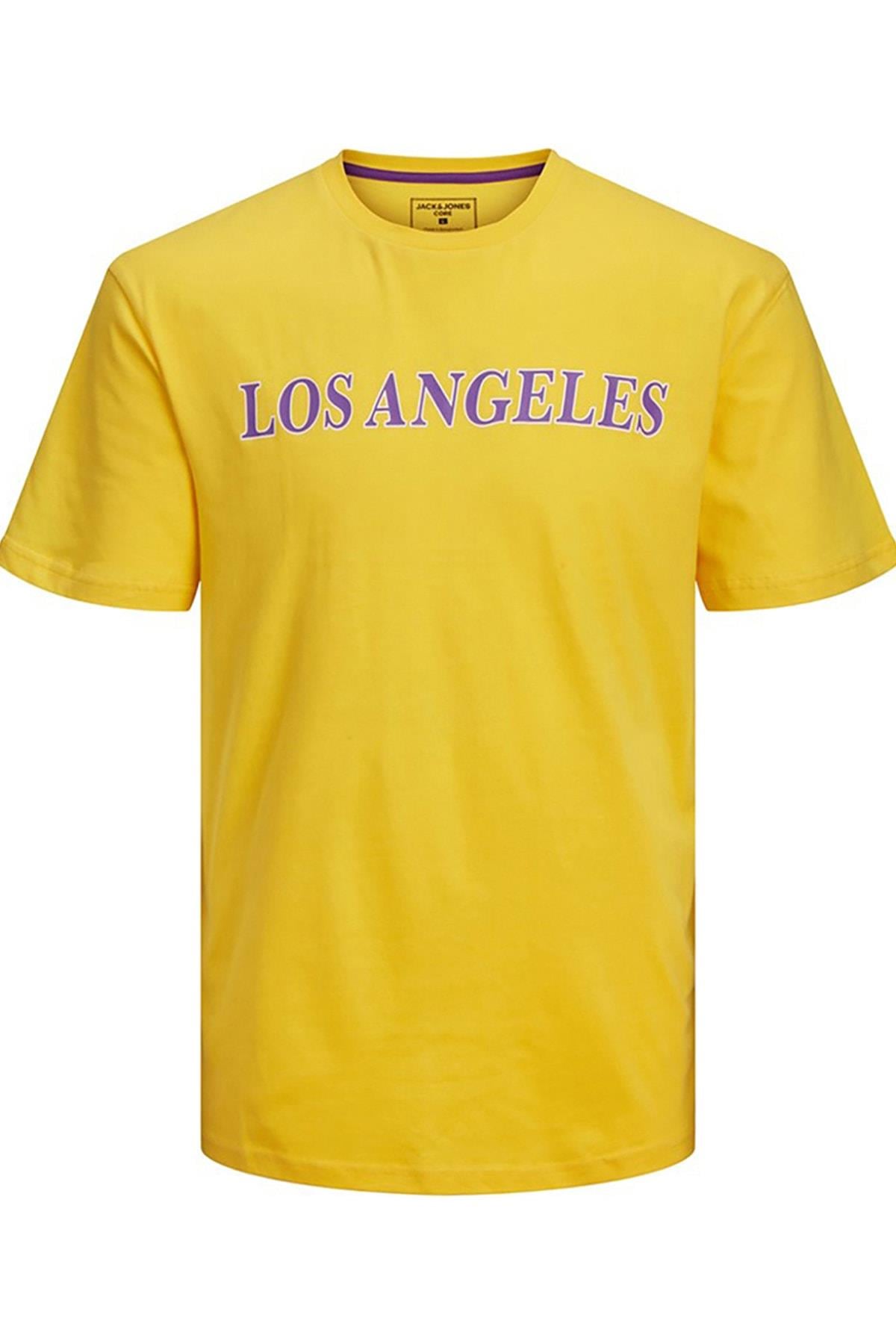 Jack & Jones NBA Lisanslı Basketbol Erkek T-shirt - 12210198 - Jack & Jones - 12210198