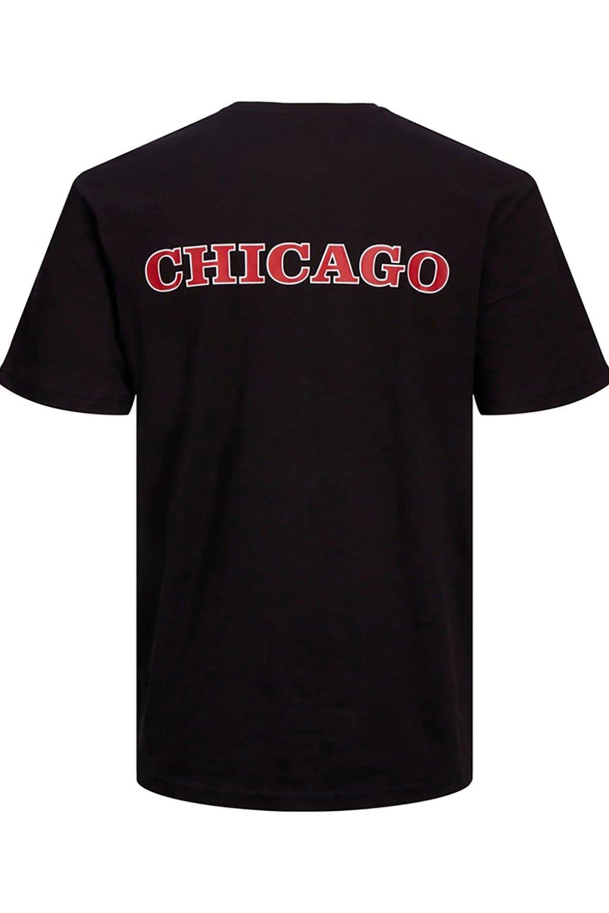 Jack & Jones NBA Lisanslı Basketbol Erkek T-shirt - 12210198 - Jack & Jones - 12210198