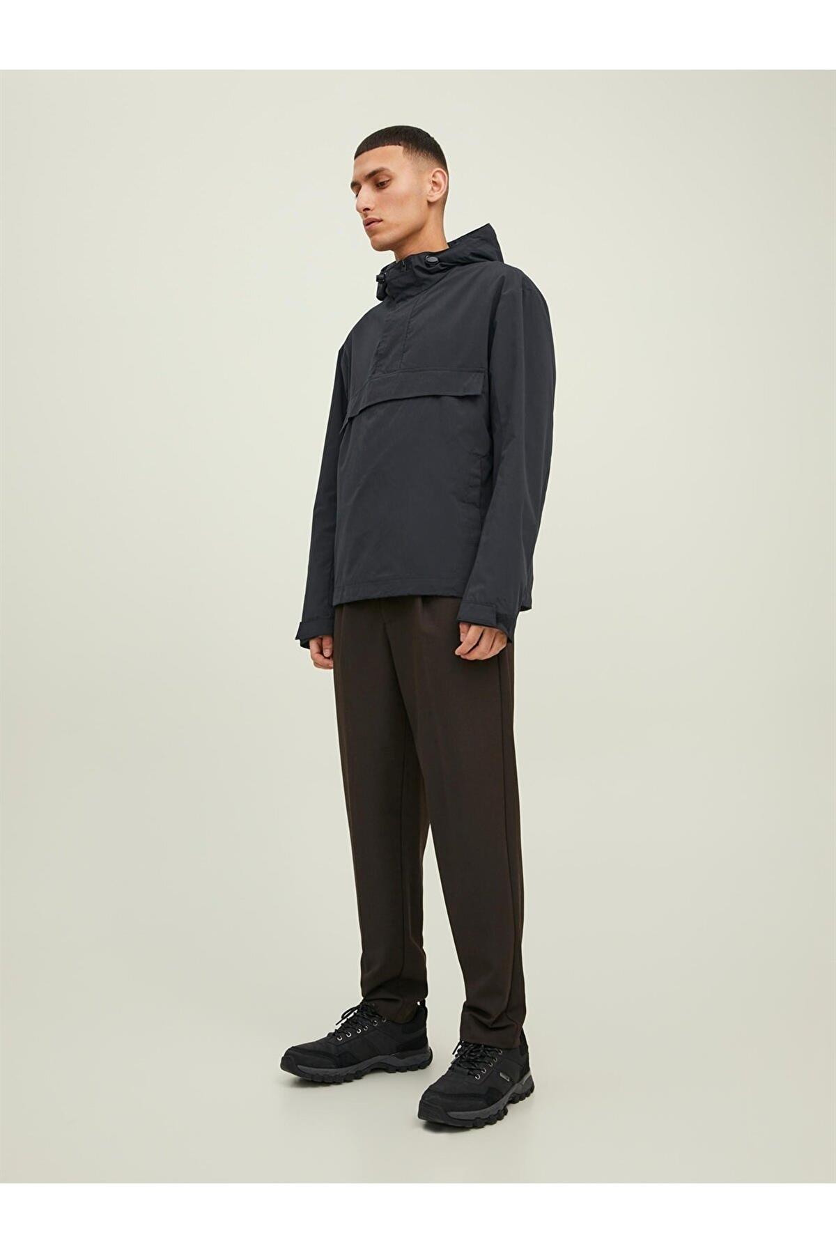 Jack Jones Ono Anorak Erkek Siyah Mont 12215915 - Jack & Jones - 12215915
