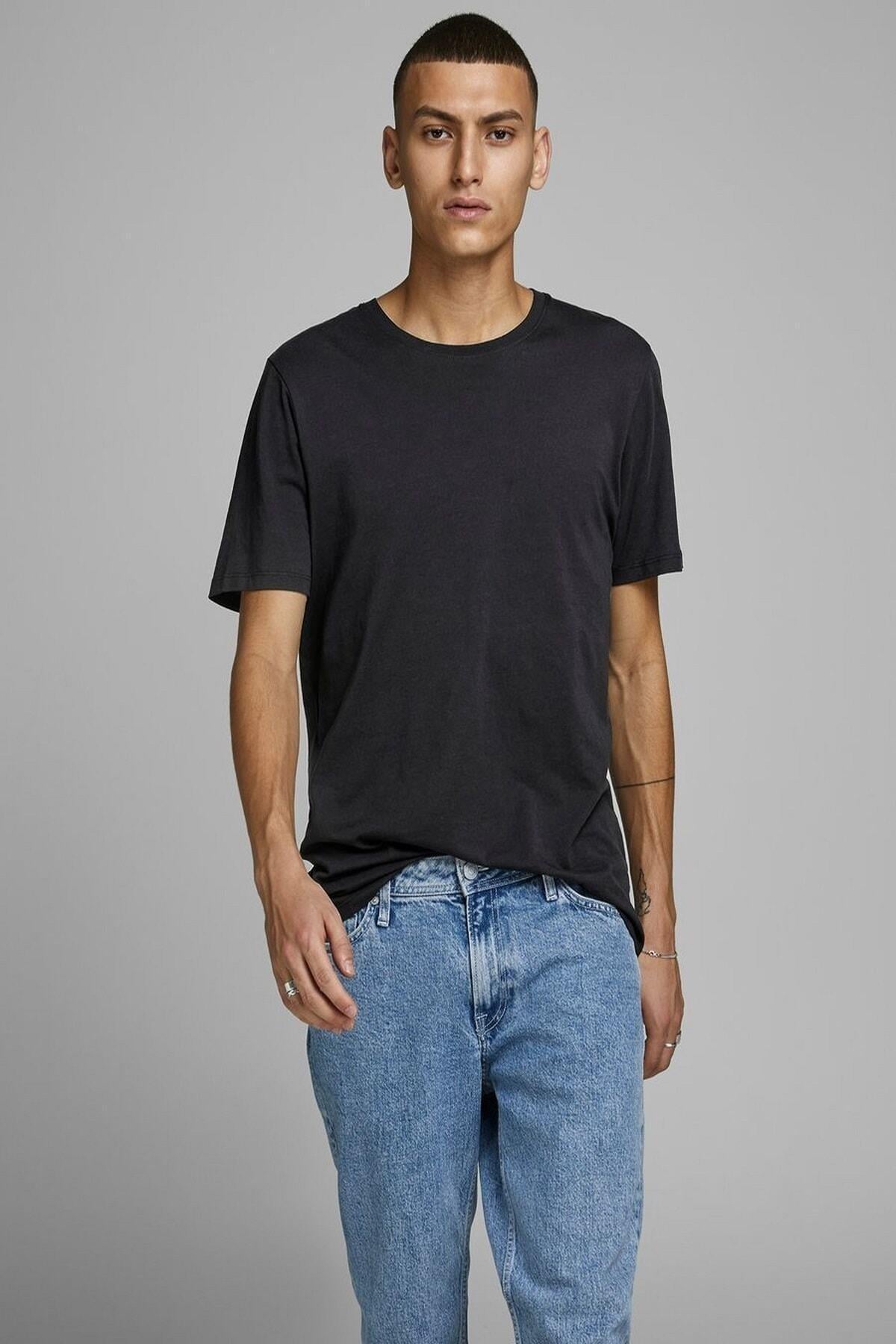 Jack & Jones Organic Basic Tee Erkek T-Shirt - 12156101 - Jack & Jones - 12156101