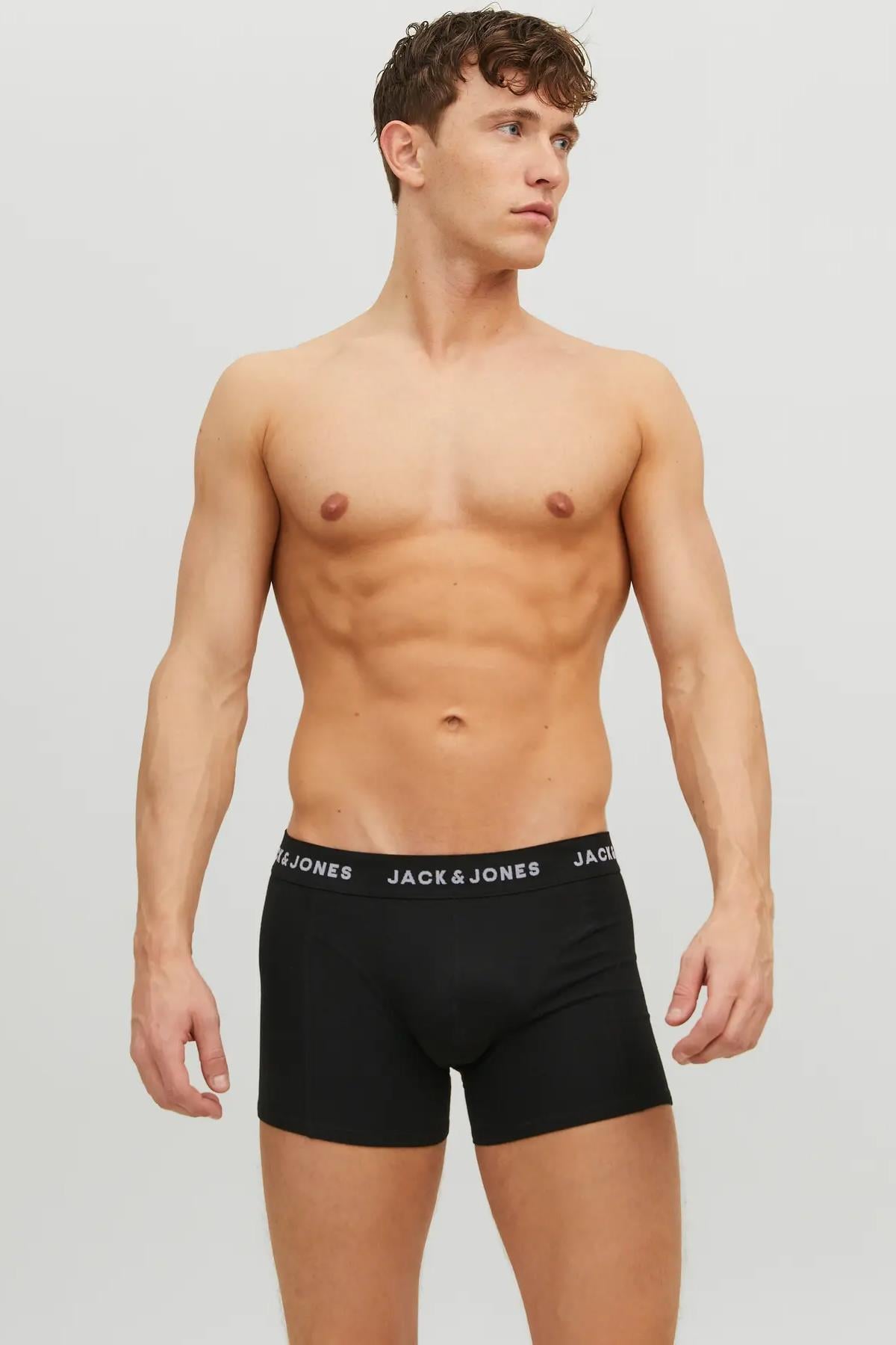 Jack Jones Siyah Huey 5'li Boxer 12142342 - Jack & Jones - 12142342