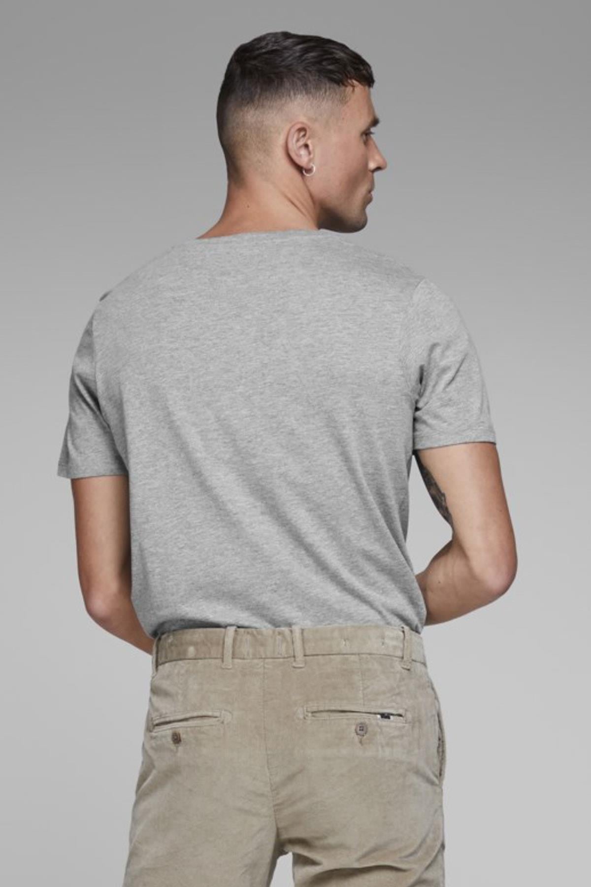 Jack & Jones T-Shirt Jjeplain V Neck 12136713-WHT - Jack & Jones - 12136713