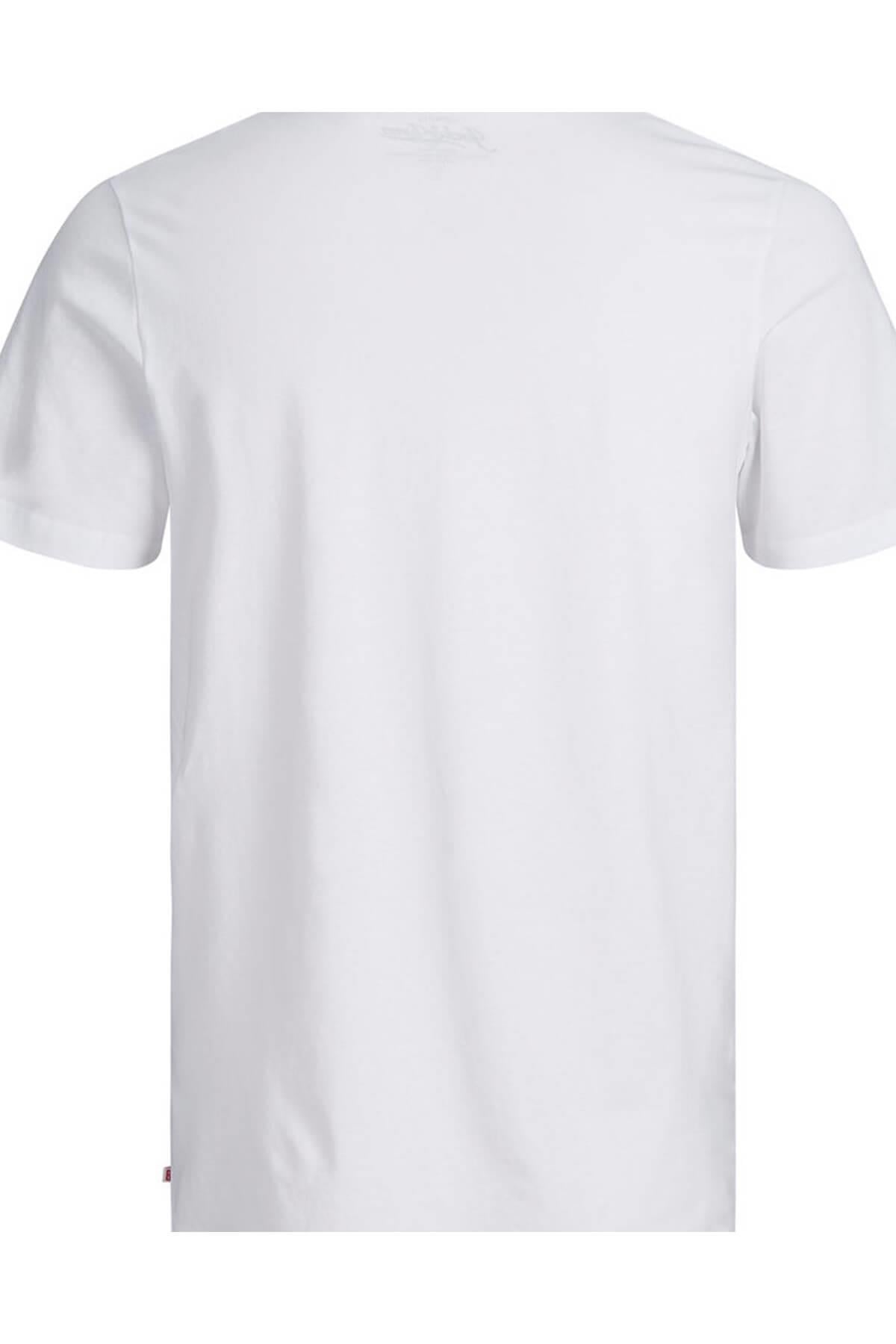 Jack & Jones T-Shirt Jjeplain V Neck 12136713-WHT - Jack & Jones - 12136713