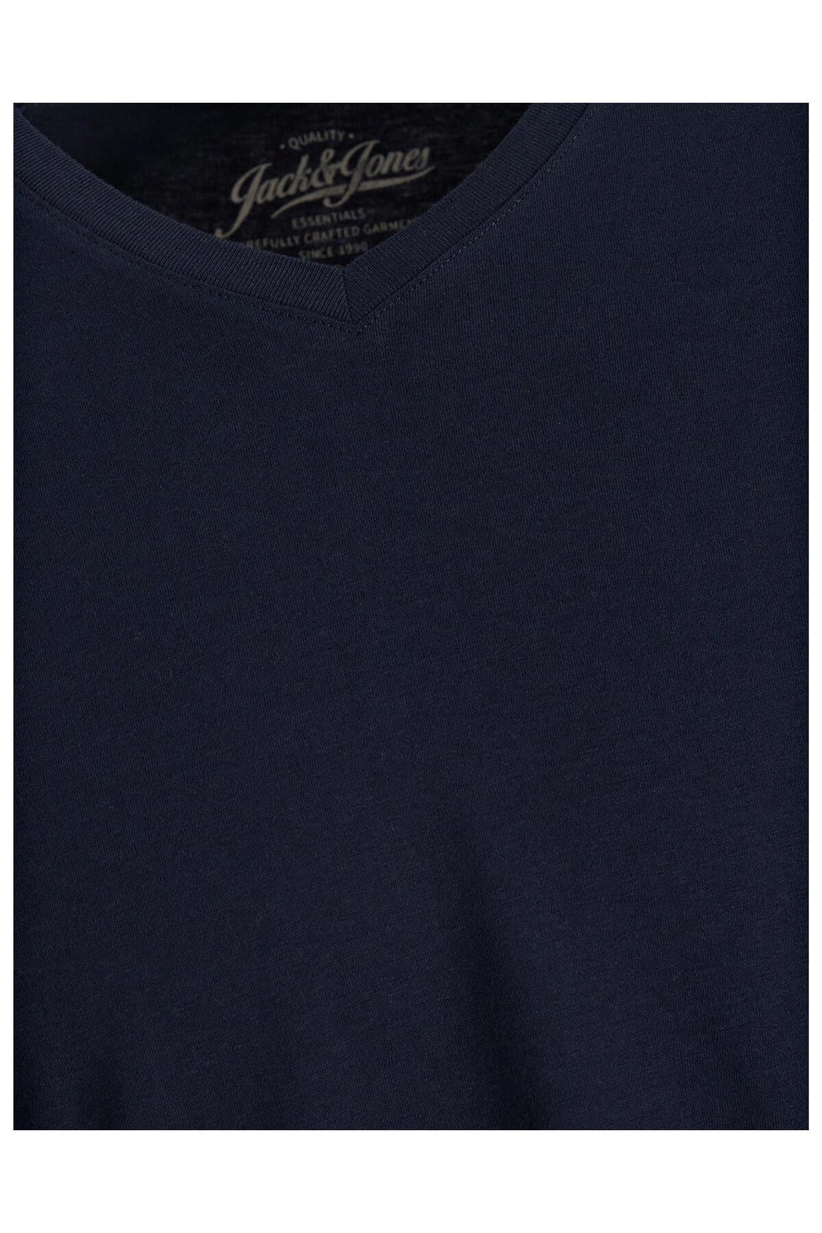 Jack & Jones T-Shirt Jjeplain V Neck 12136713-WHT - Jack & Jones - 12136713