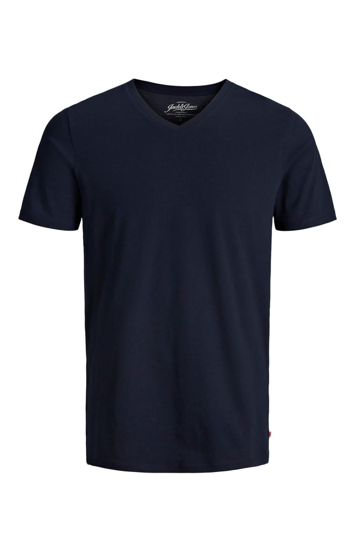 Jack & Jones T-Shirt Jjeplain V Neck 12136713-WHT - Jack & Jones - 12136713