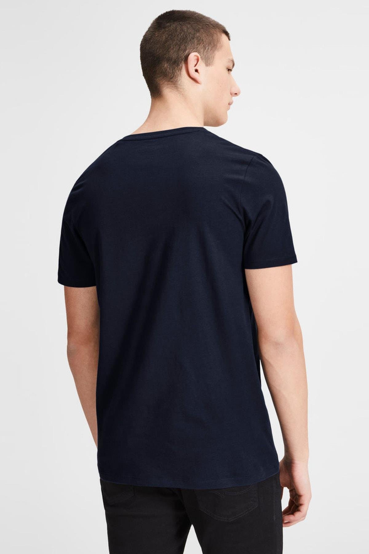 Jack & Jones T-Shirt Jjeplain V Neck 12136713-WHT - Jack & Jones - 12136713