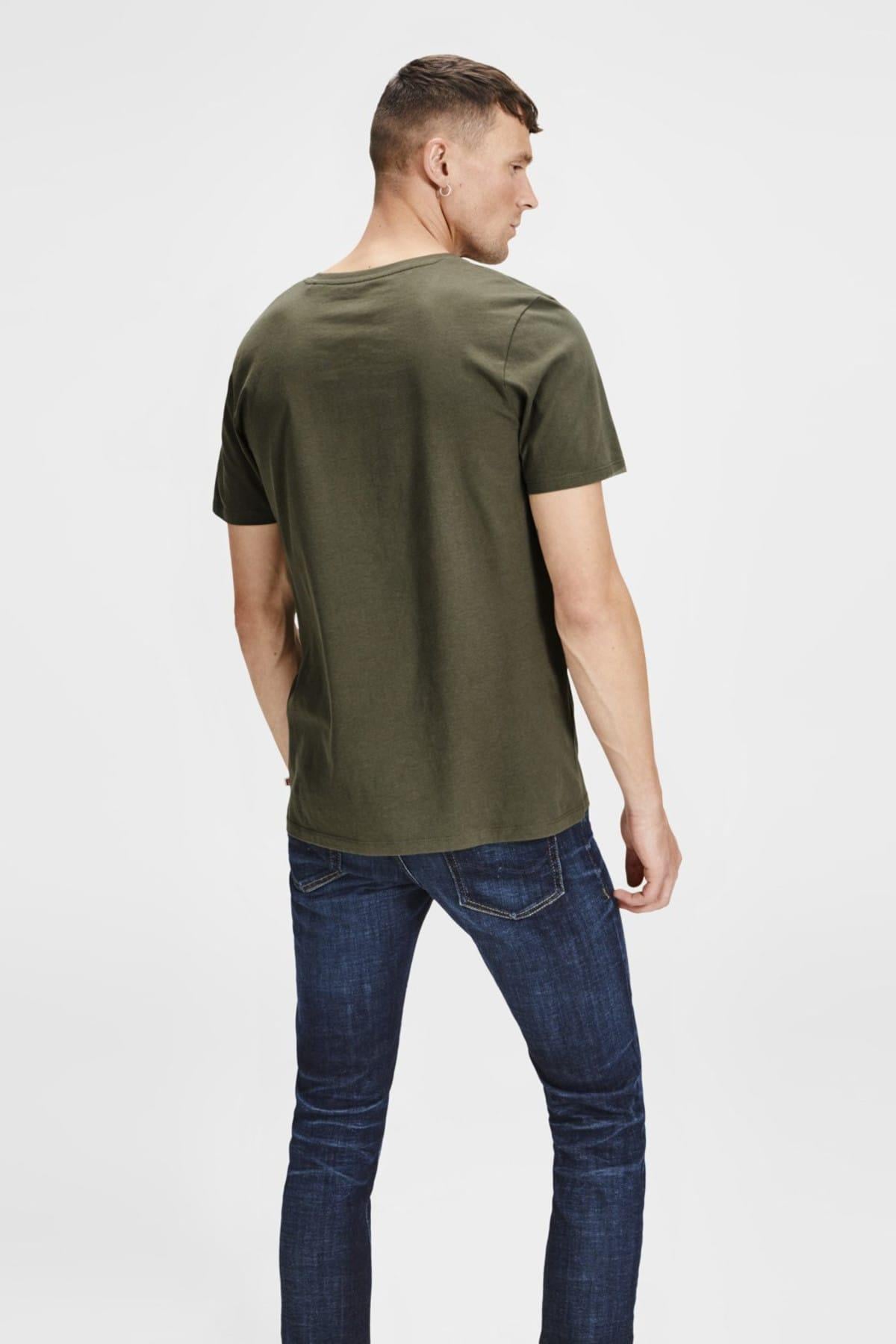 Jack & Jones T-Shirt Jjeplain V Neck 12136713-WHT - Jack & Jones - 12136713