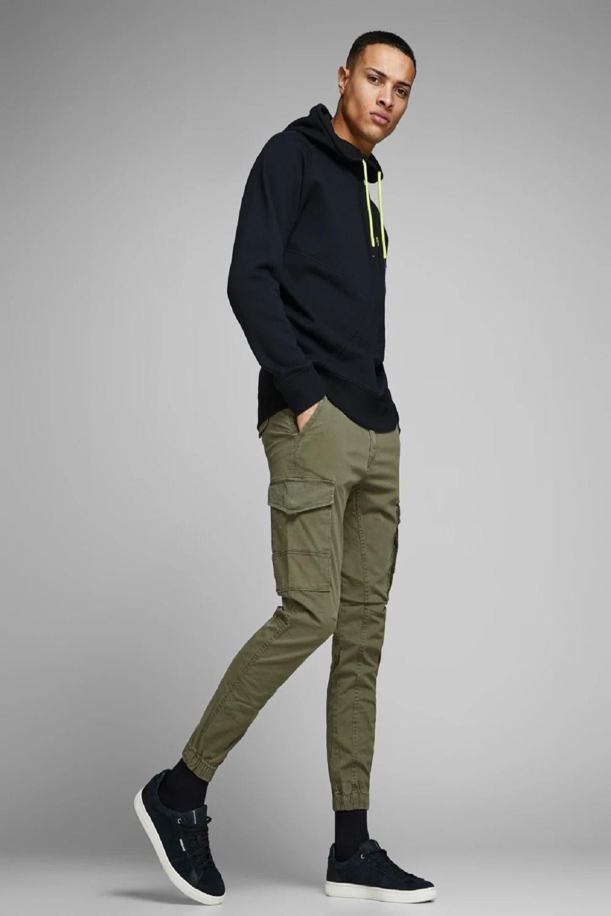 Jack & Jones Yeşil Kargo Pantolon - 12141844 - Jack & Jones - 12141844