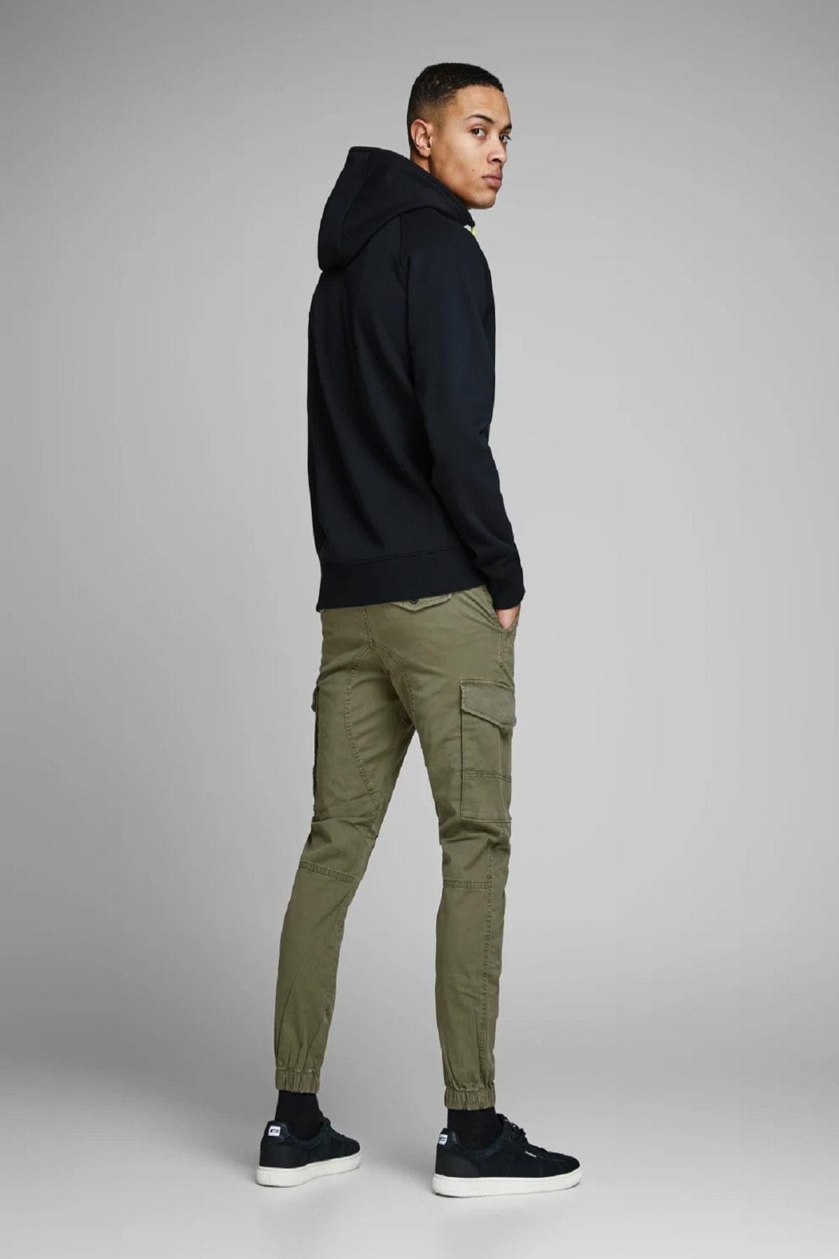 Jack & Jones Yeşil Kargo Pantolon - 12141844 - Jack & Jones - 12141844
