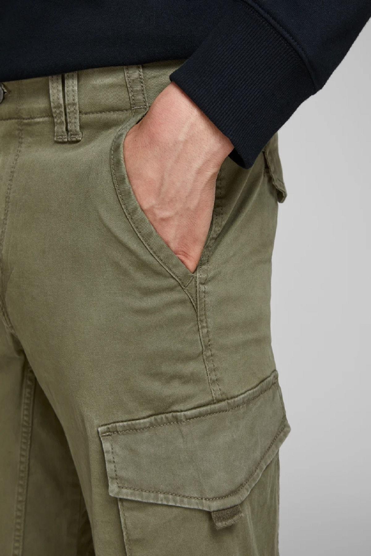 Jack & Jones Yeşil Kargo Pantolon - 12141844 - Jack & Jones - 12141844