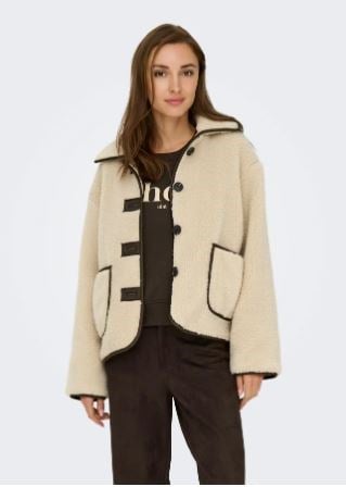 Jdy Kadın  Jdynoella Teddy Krem Peluş Ceket - 153657773 - JDY - 153657773