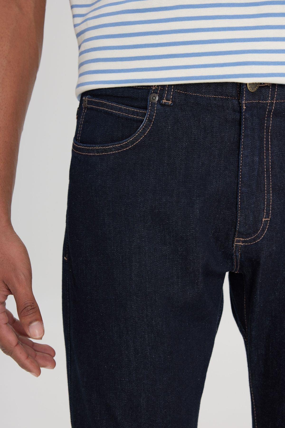 Lee Erkek Extreme Motion Slim Fit Dar Kesim Normal Bel Dar Paça Mavi Esnek Jean Denim Kot Pantolon - L72A - Lee - L72A