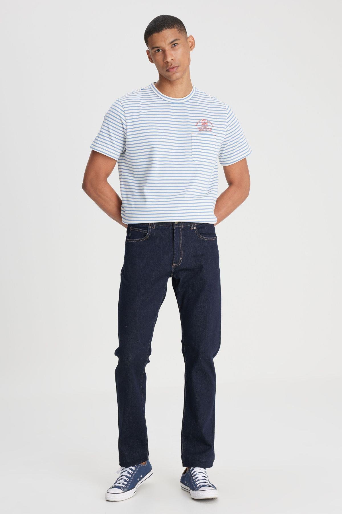 Lee Erkek Extreme Motion Slim Fit Dar Kesim Normal Bel Dar Paça Mavi Esnek Jean Denim Kot Pantolon - L72A - Lee - L72A