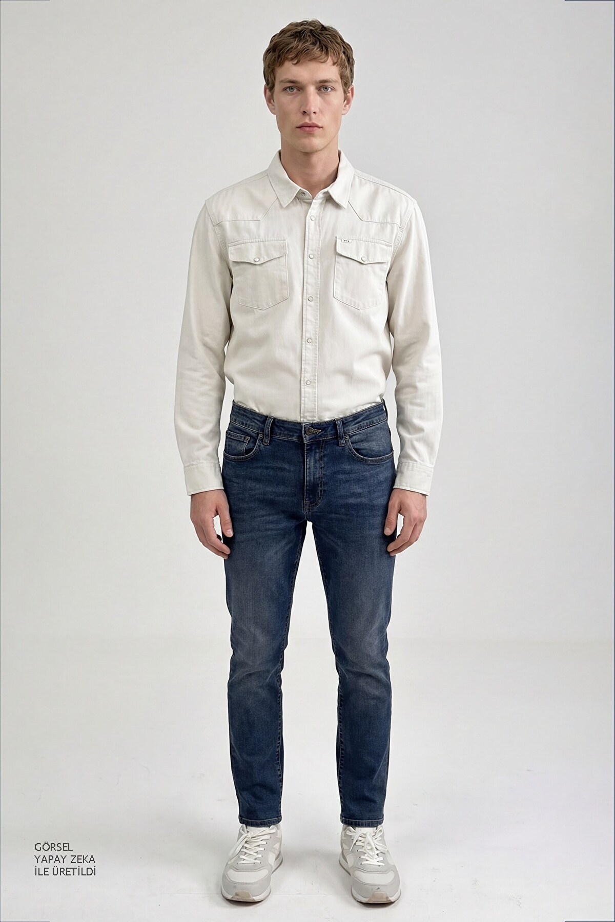 Lee Erkek Regular Fit Bej Western Kot Gömlek - ML241514614  - Lee - 5003317557